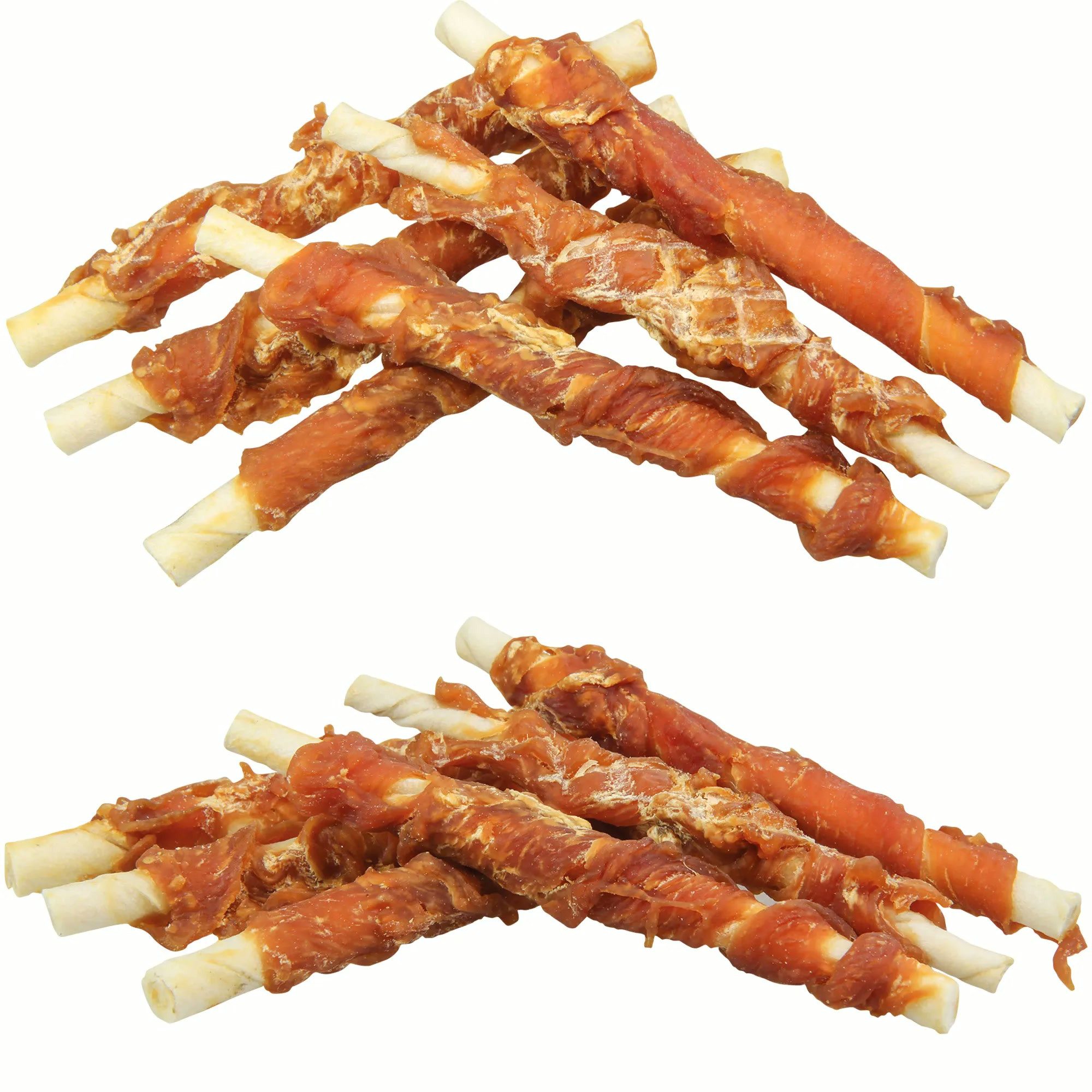 Hansepet Heimtierbedarf GmbH & Co. KG Hähnchenfilet Stangen - Rinderhaut-Stick mit Hähnchenfilet umwickelt, Snack für: Hunde, Bei Übergewicht, Maul & Zähne