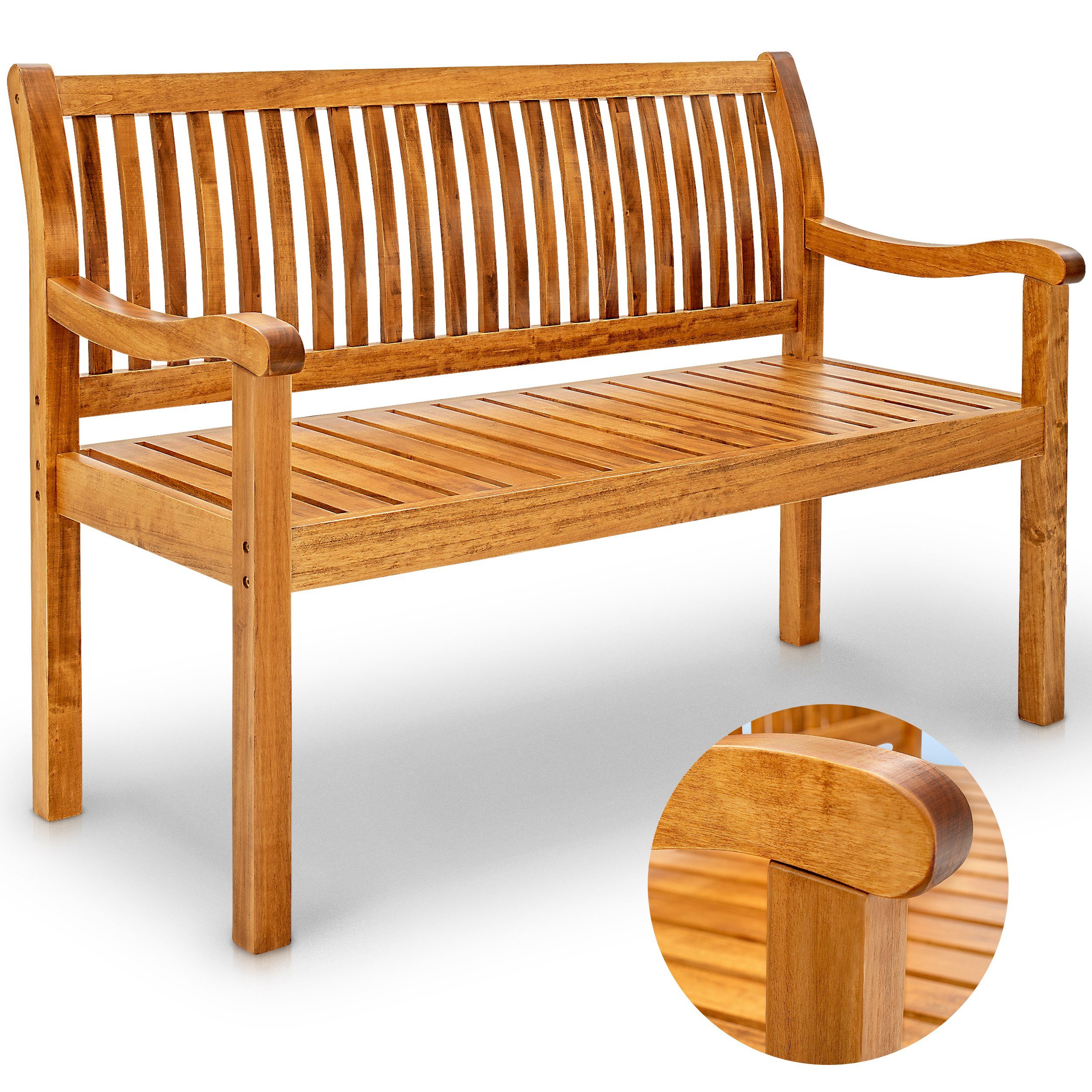 tillvex Gartenbank Holz Parkbank Massiv Sitzbank günstig online kaufen