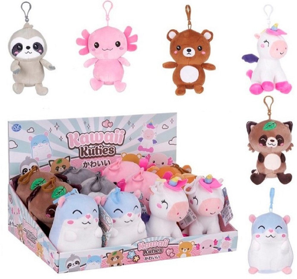 Kawaii Kuscheltier KAWAII Kuties Plüsch Kuscheltier Plüschfigur Bagclip 12 cm Faultier (1-St), Stofftier für Kinder Anime Kawaii Plush Cute Plushie Geschenke
