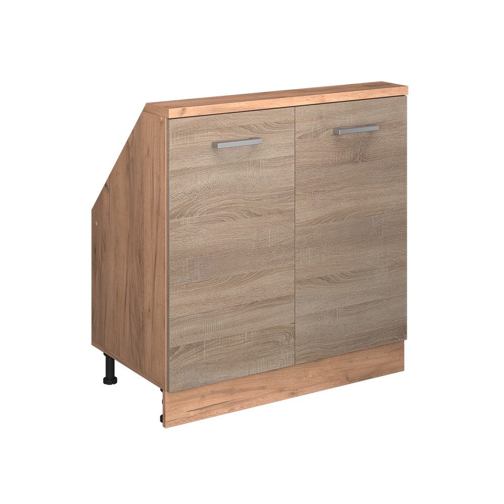 Vicco Unterschrank R-Line, Sonoma/Goldkraft Eiche, 80 günstig online kaufen