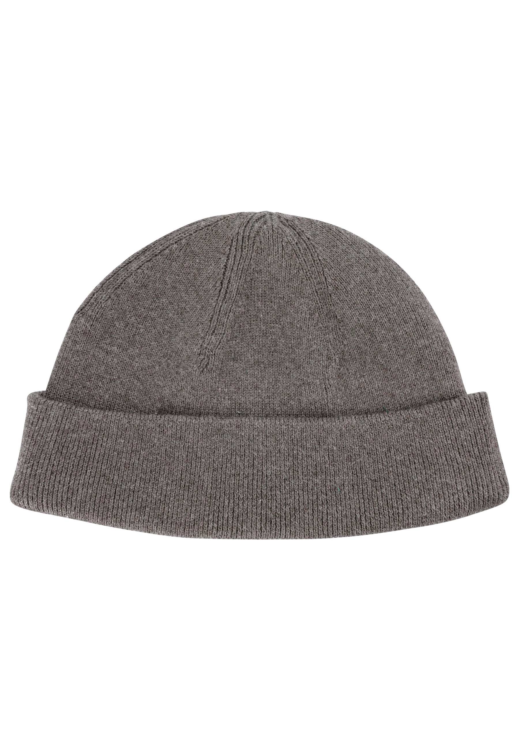 MELA Strickmütze Feinstrick Mütze kurz Style LESH Variabler Umschlag