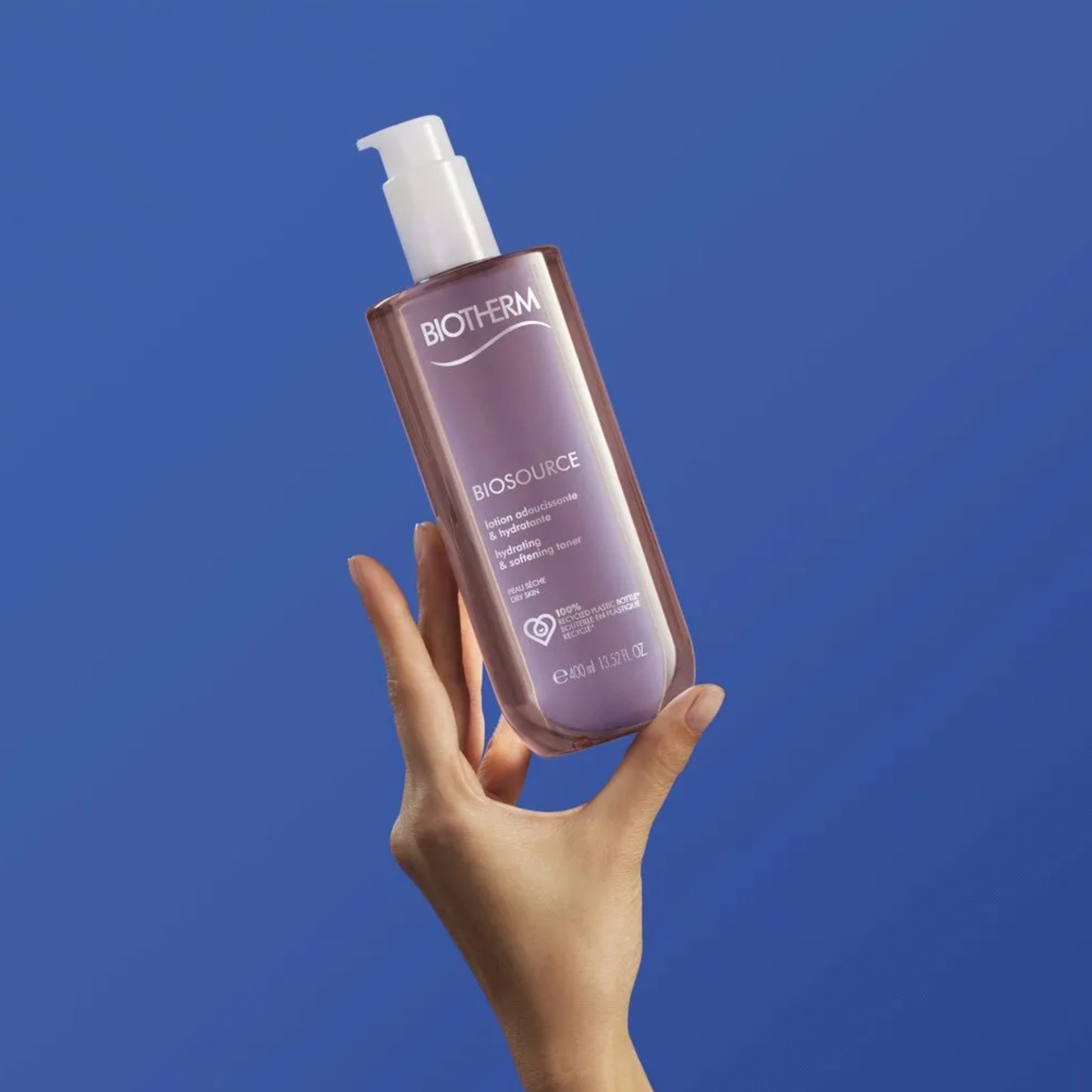 BIOTHERM Gesichtslotion Biosource Adoucissante 24h, 2-tlg., Sanfte Gesichtslotion mit 24h Feuchtigkeit & Hyaluron-Pflege