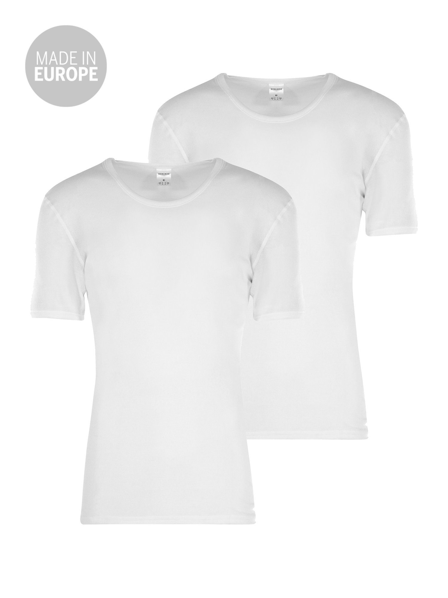 Schiesser Unterhemd 2-Pack Kurzarm Doppelripp