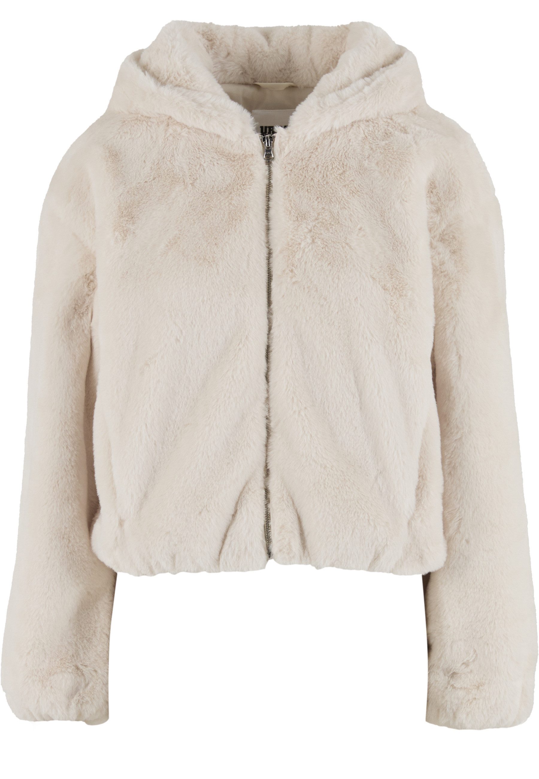 Sweatjacke Urban Classics Ladies Full Zip Faux Fur Hoodie