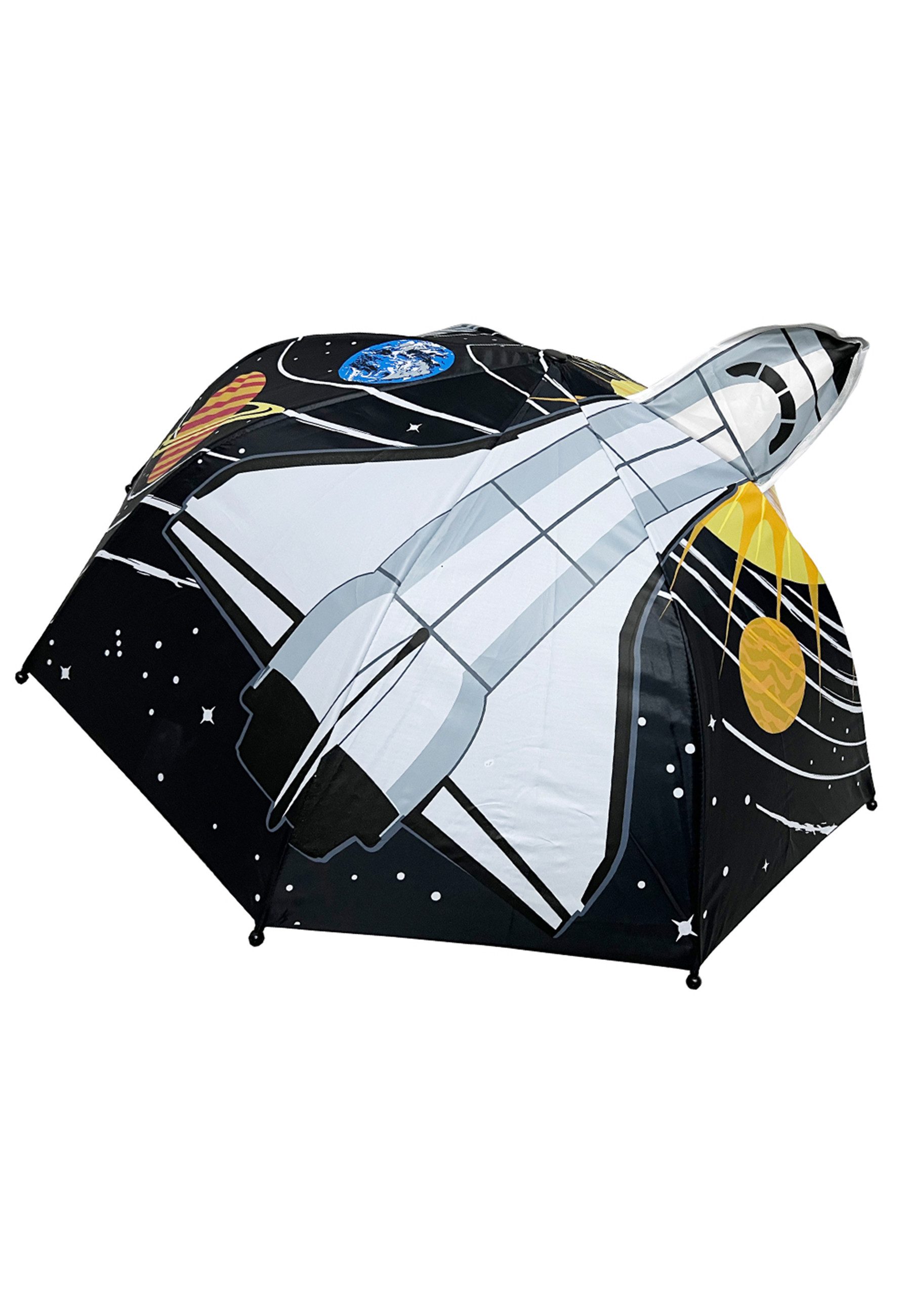Yuhu.kids Stockregenschirm Kinder Regenschirm 3D Space Kuppelschirm