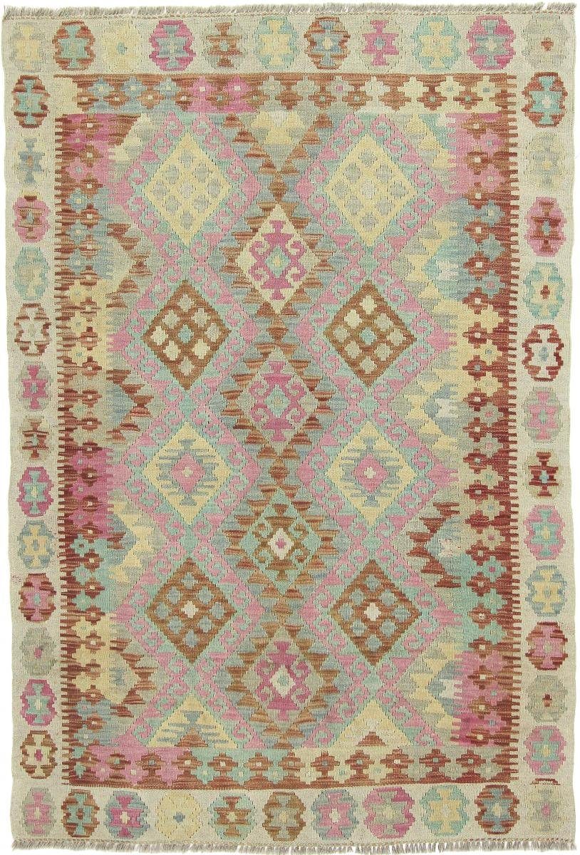 Orientteppich Kelim Afghan Heritage 124x180 Handgewebter Moderner Orientteppich, Nain Trading, rechteckig, Höhe: 3 mm