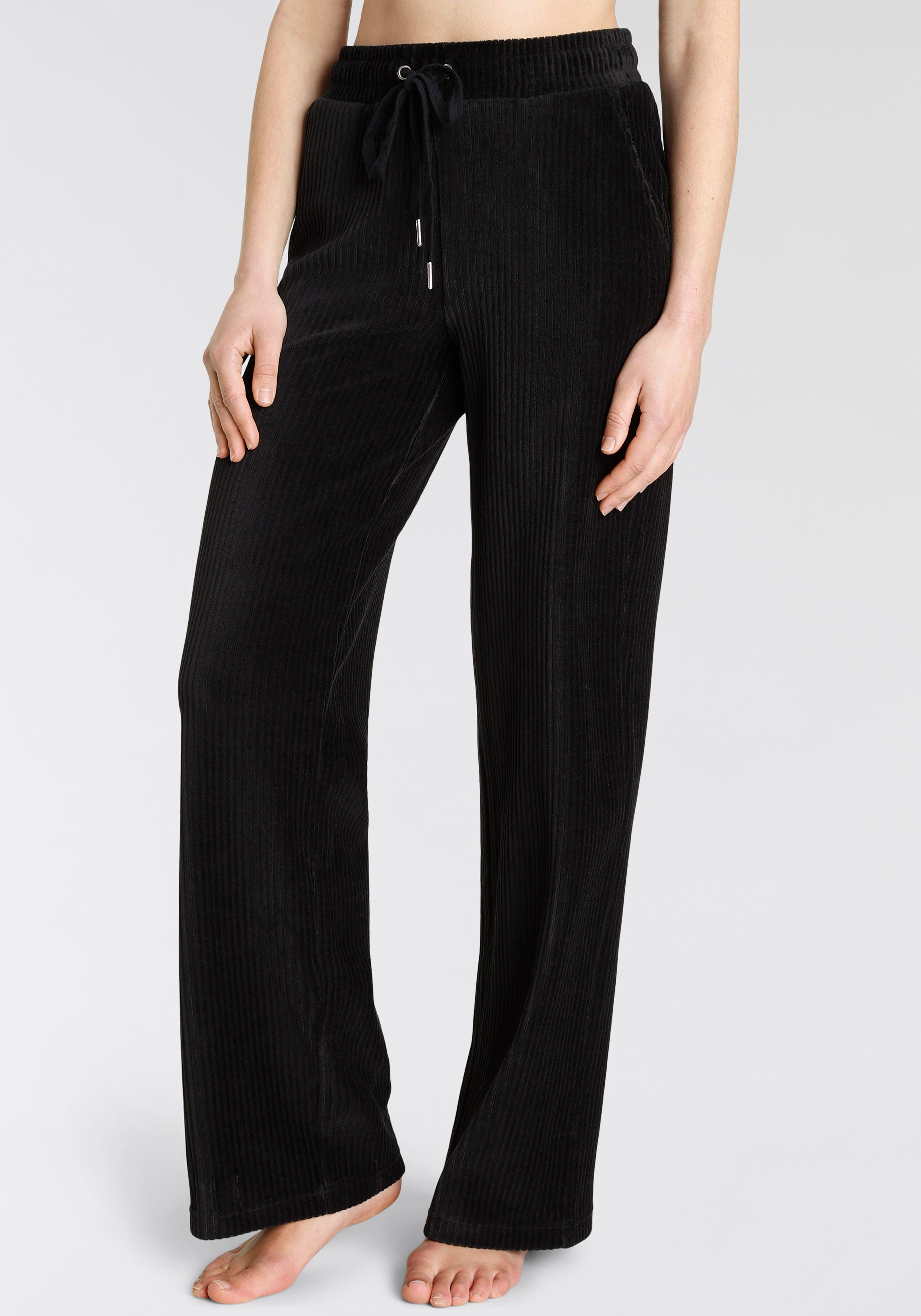 Vivance Homewearhose mit breiter elastischen Cord Struktur, Loungewear