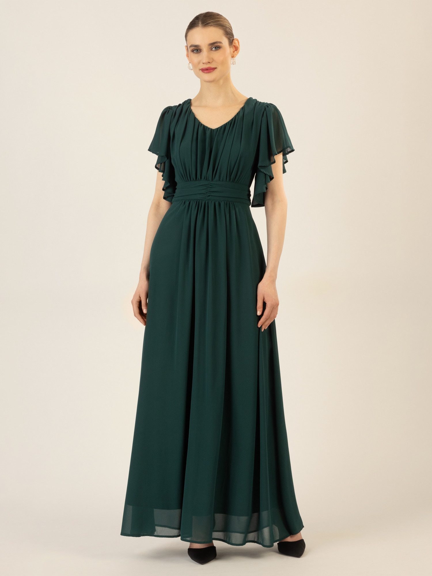 Apart Abendkleid aufwendig gearbeitet mit drappierten günstig online kaufen