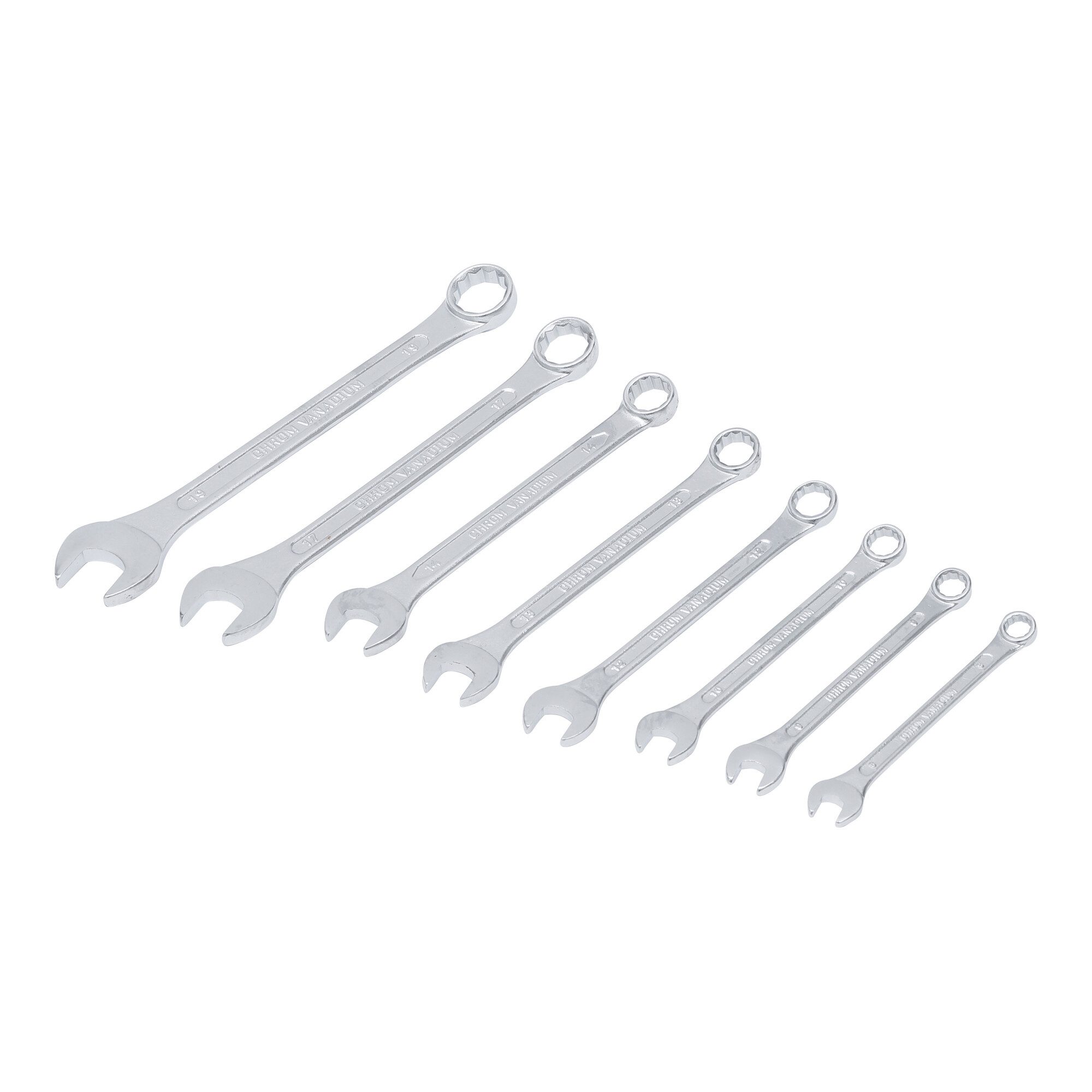 BGS technic Maulschlüssel BGS Maul-Ringschlüssel-Satz SW 8 - 19 mm 8 teilig