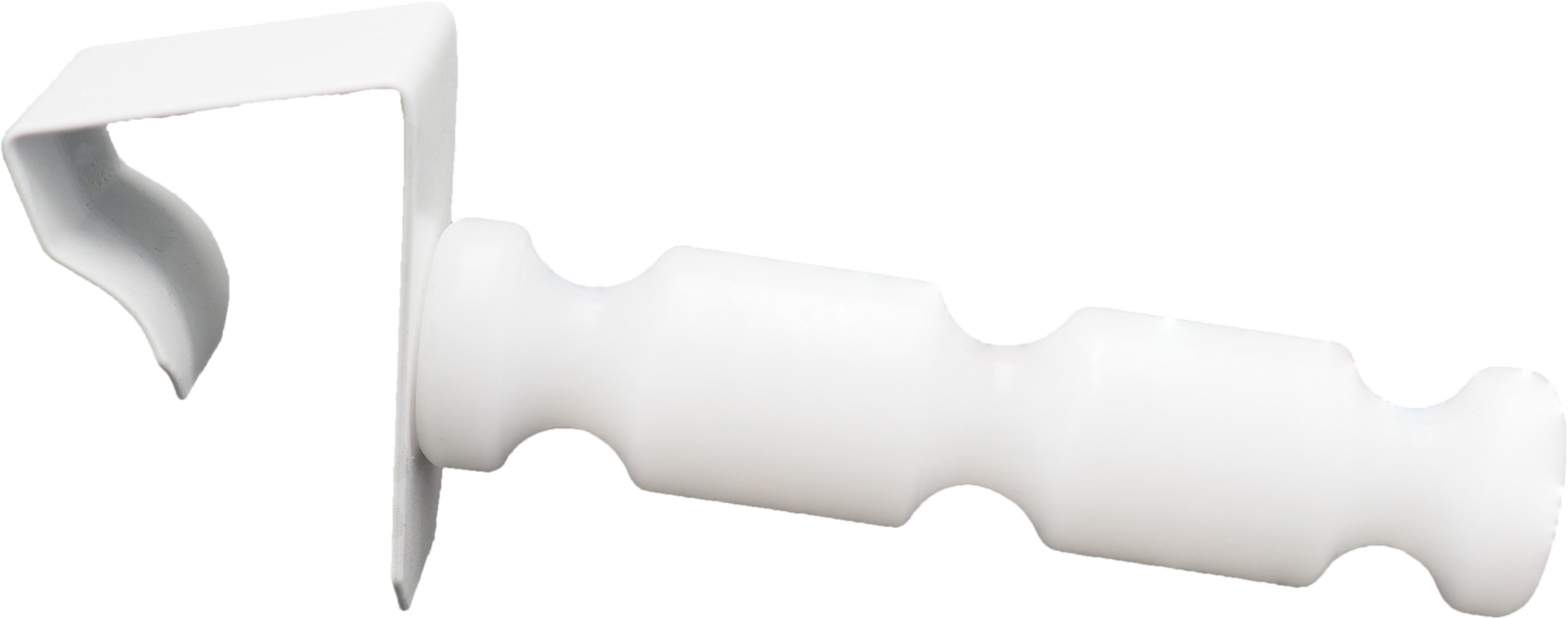 dekondo Fensterhaken mit Distanzhalter, Abstandhalter, geeignet für einen Klemmbereich von 15-20mm oder 21-25mm, (4-St), für Fensterdekorationen, Sterne, Kränze etc.