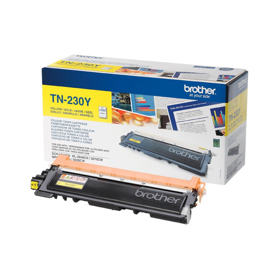 Brother Toner TN-230Y Gelb (ca. 1400 Seiten) Tintenpatrone
