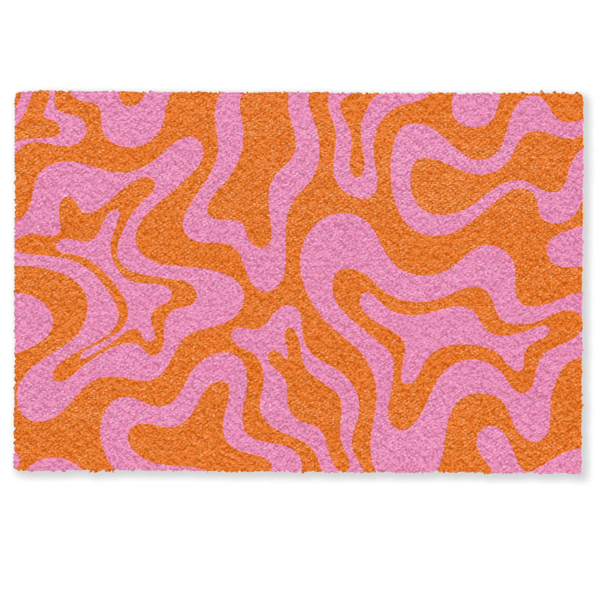 MuchoWow Fußmatte Muster - Rosa - günstig online kaufen