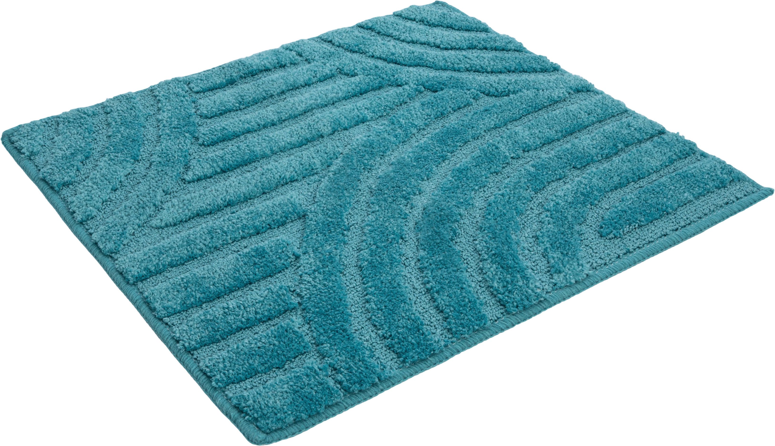 OTTO home Badematte Regona Scandi, Badvorleger, Badezimmer Teppich, Duschvorleger, Höhe 10 mm, rutschhemmend beschichtet, strapazierfähig, Polyester, rechteckig – Bild 2 von 5