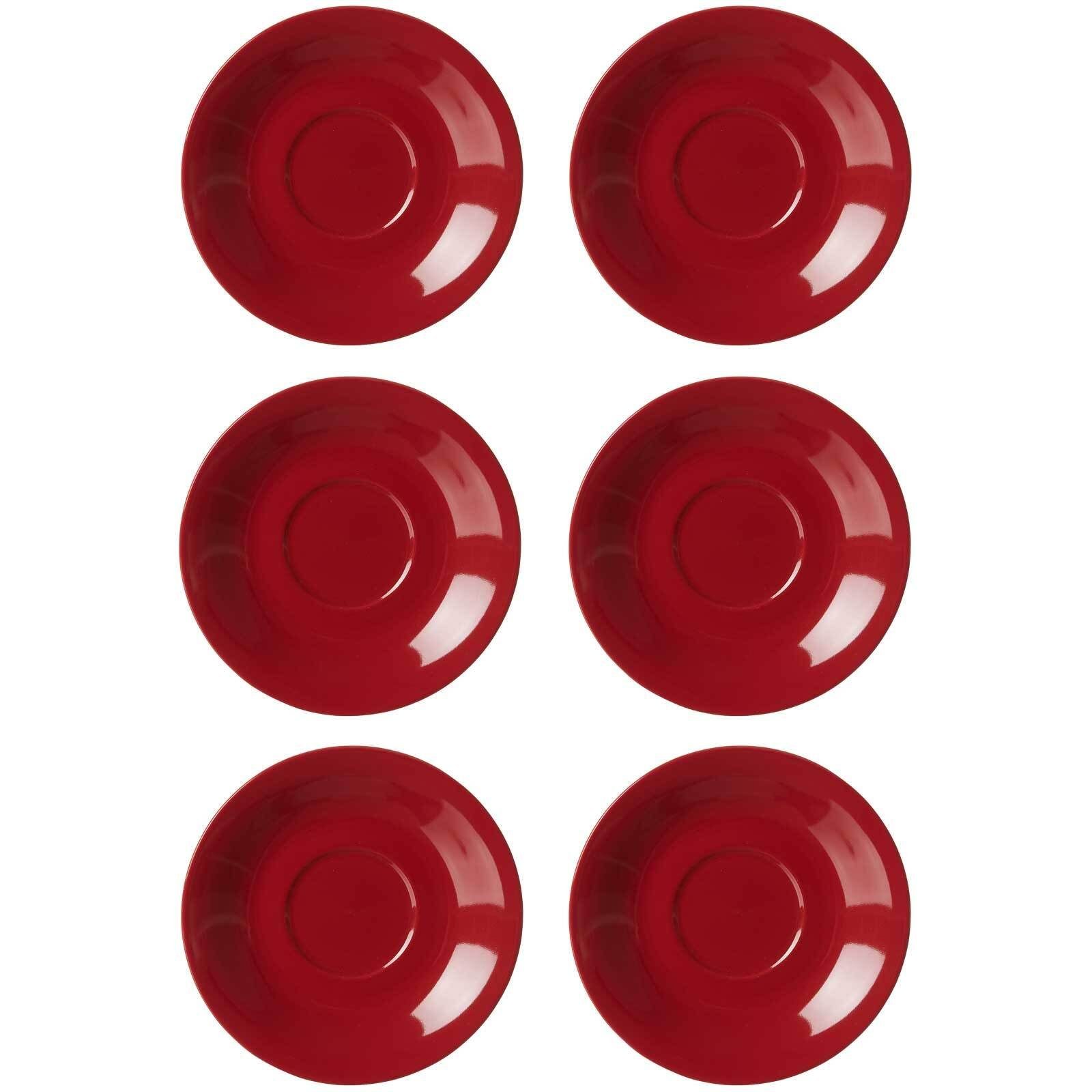 Ritzenhoff & Breker Untertasse Doppio Jumbountertassen ø 17 cm 6er Set, (6 St)