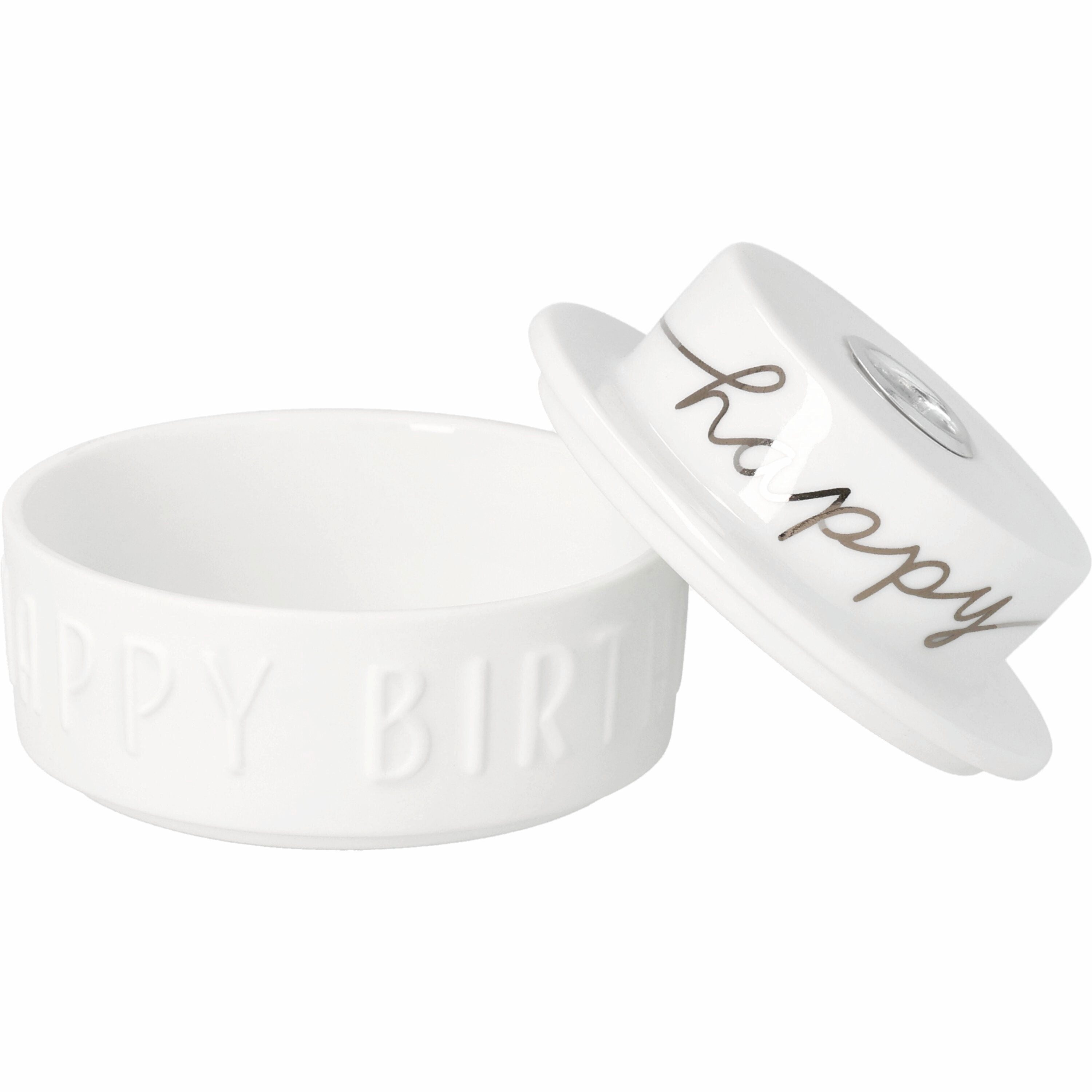 Räder Design Kerzenhalter Lichttörtchen Happy Birthday D.7cm H.4,9cm Neuheit von räder design Ge – Bild 2 von 5