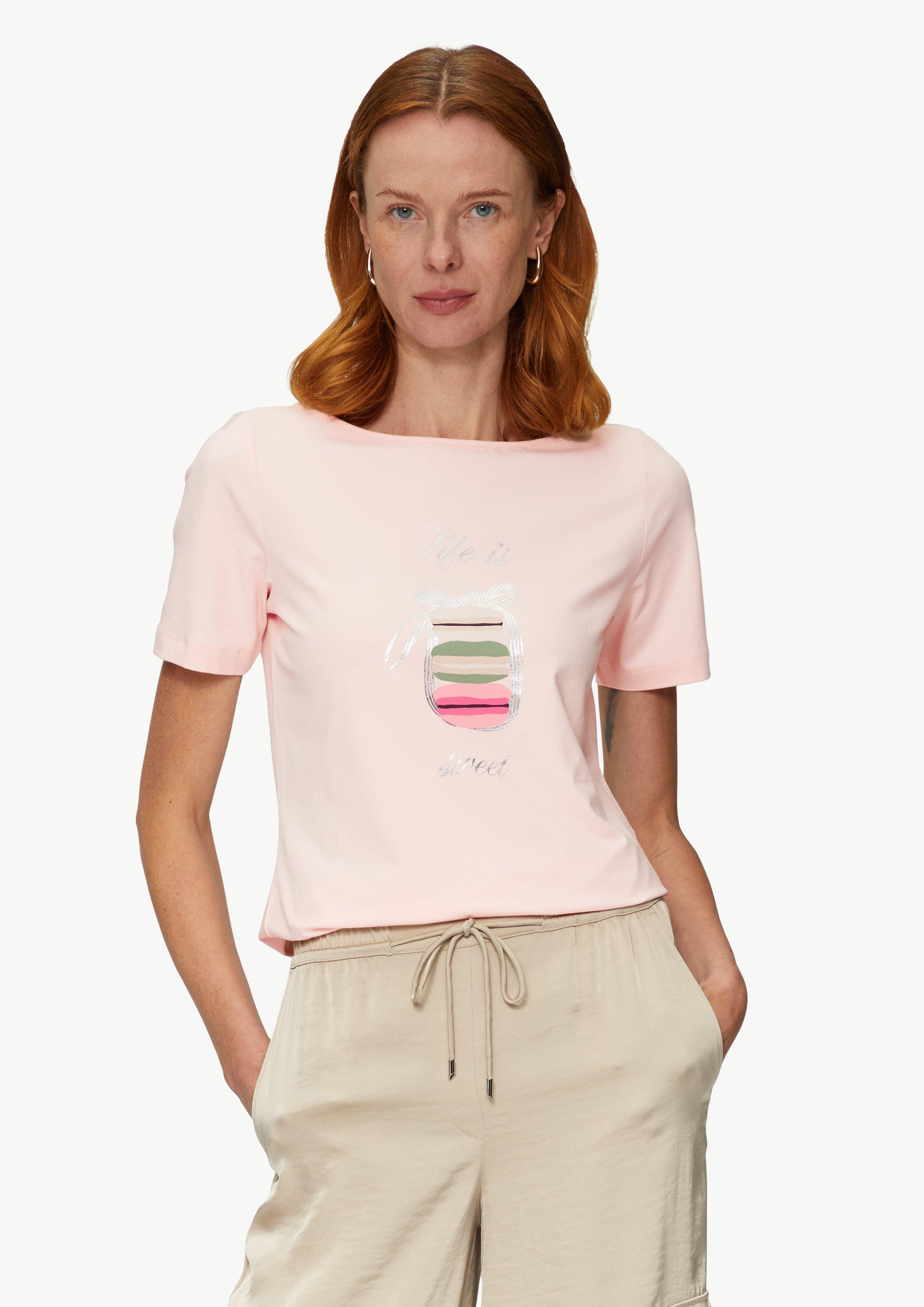 s.Oliver BLACK LABEL Kurzarmshirt T-Shirt mit günstig online kaufen