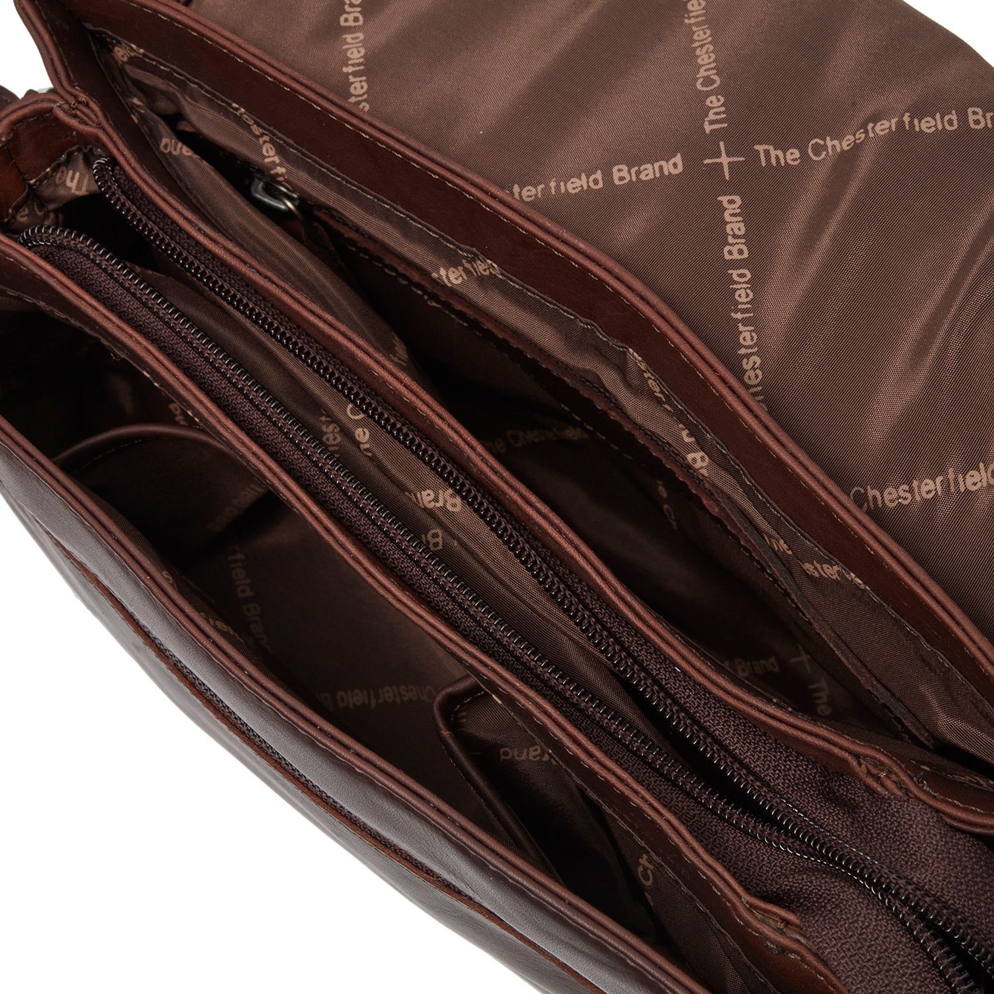 Tustin, The brown Brand Leder Umhängetasche Chesterfield