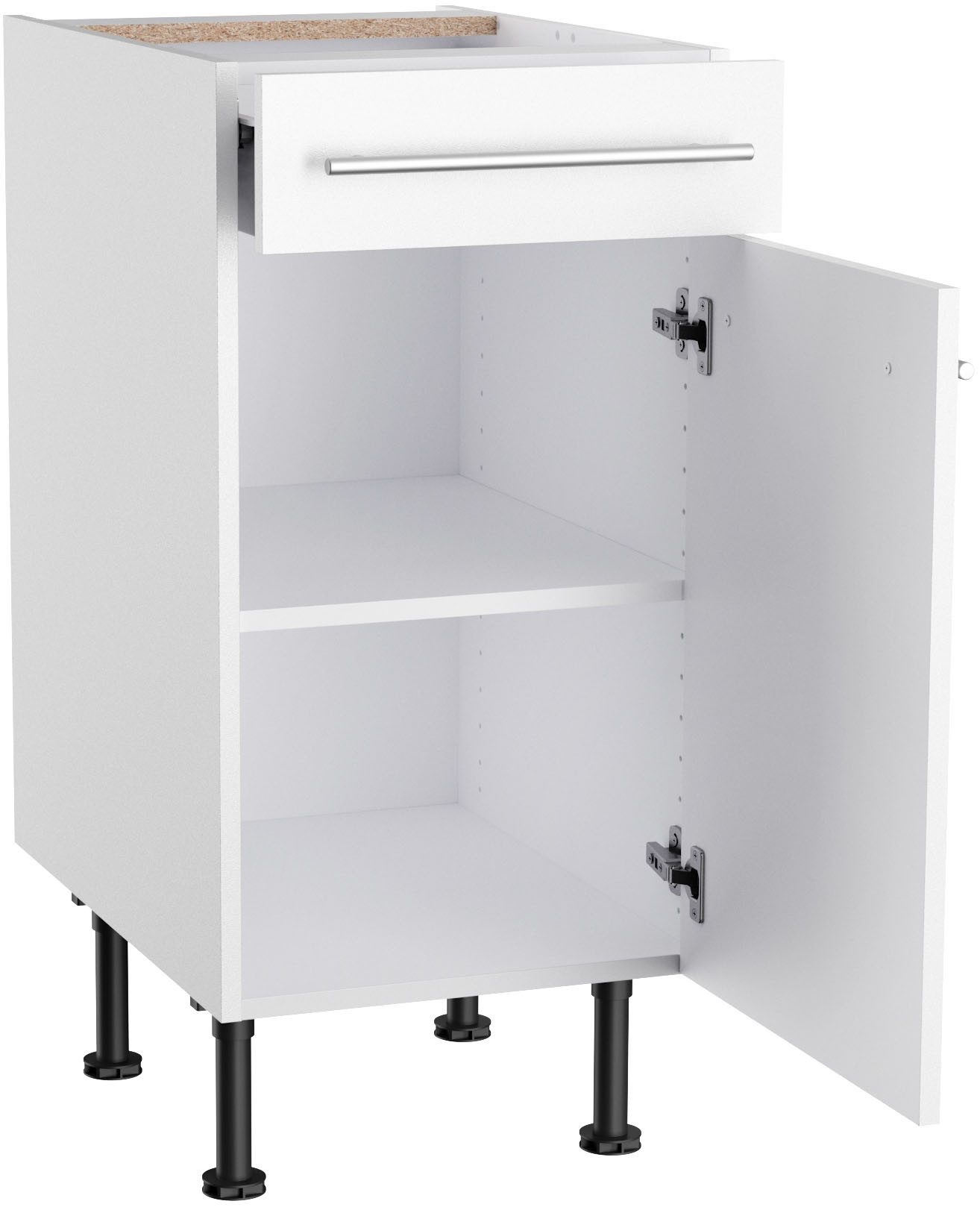 KOCHSTATION Unterschrank KS-Bern2 Breite 40 cm, 1 Tür, 1 Schubkasten, 1 Einlegeboden – Bild 3 von 5