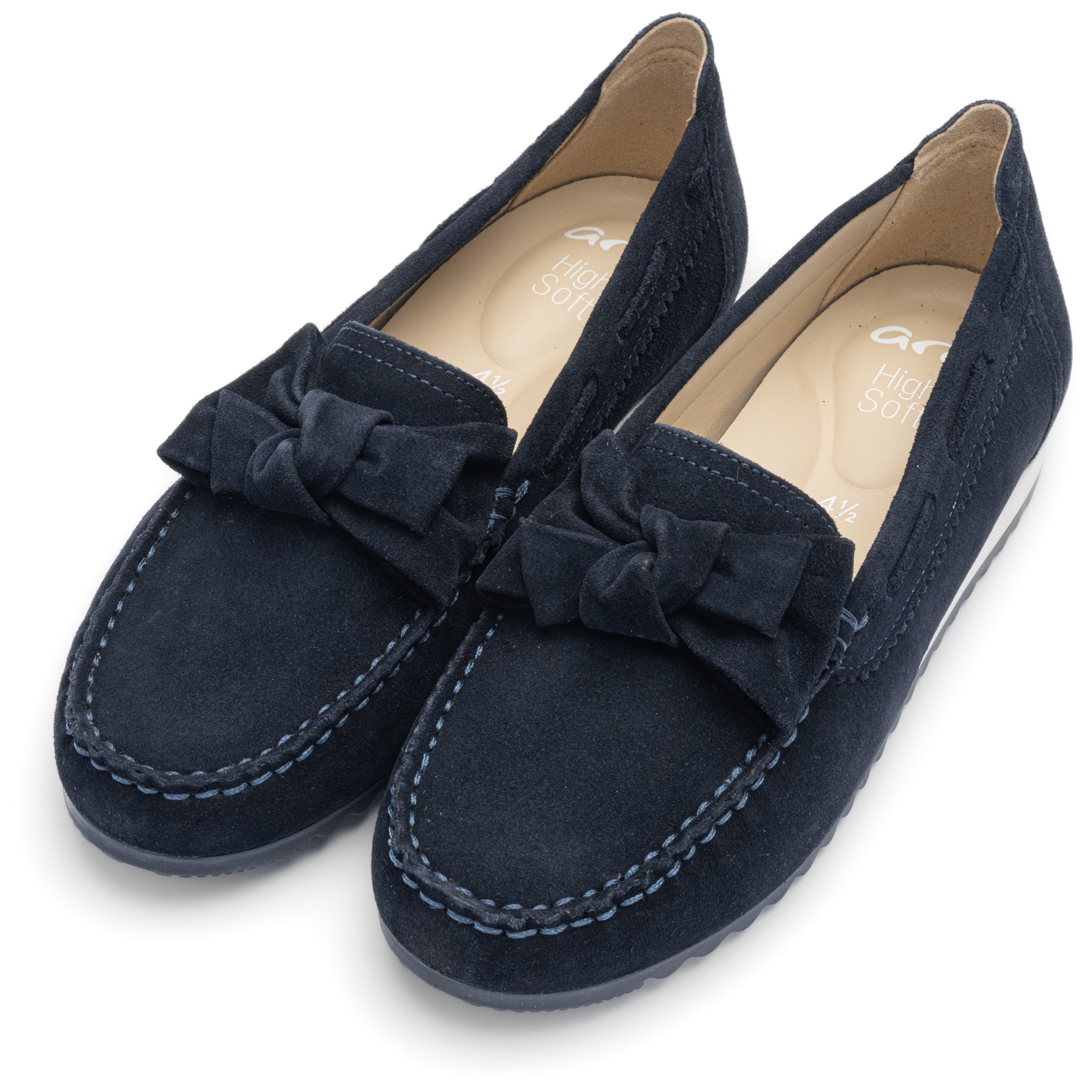 Ara NEW PORT Mokassin Schlupfschuh, Slipper mit Wechselfußbett, G-Weite