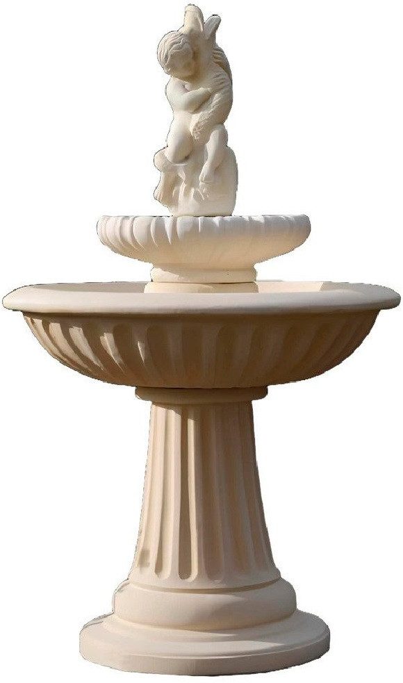 Xlmoebel Zierbrunnen Elegante Garten-Skulptur mit Wasserfall für entspannte Atmosphäre, (Artikel NOEMI RAGAZZI), Hergestellt in Europa