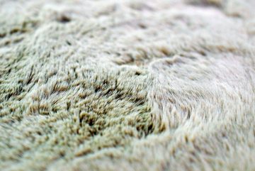 Hochflor-Teppich Teppich Rabbit Kunstfell Hochflorteppich Faux Fur beige hellbraun, Carpetia, rechteckig, Höhe: 30 mm