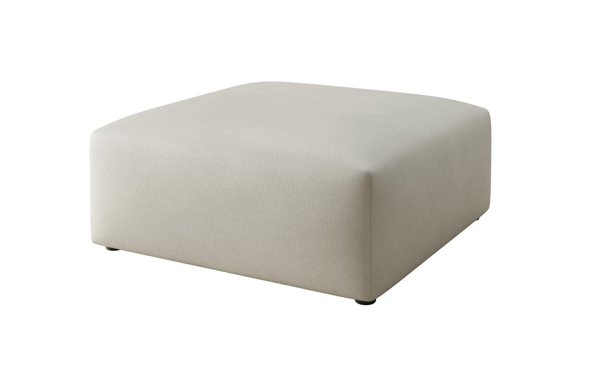 Luxusbetten24 Sitzhocker Beistellhocker 80 cm Snug, mit hochwertigem Lederbezug