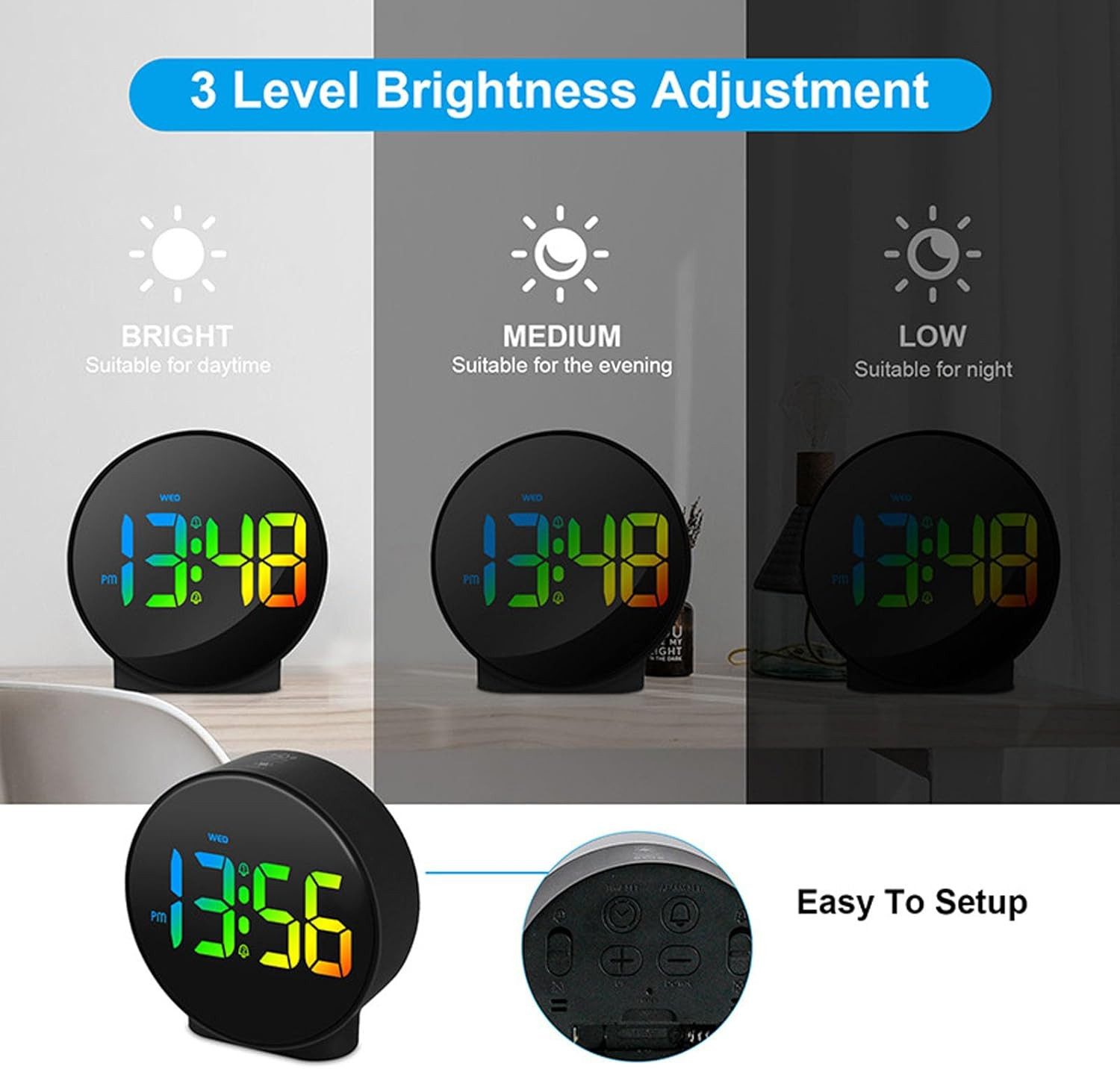 BlingBin Wecker 4 Zoll Kreativer LED-Wecker günstig online kaufen