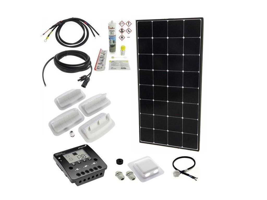 DSX Solaranlage Wohnmobil Solarmodul Sunpower 120W Phocos Regler LCD für 2  Batterien, 120,00 W