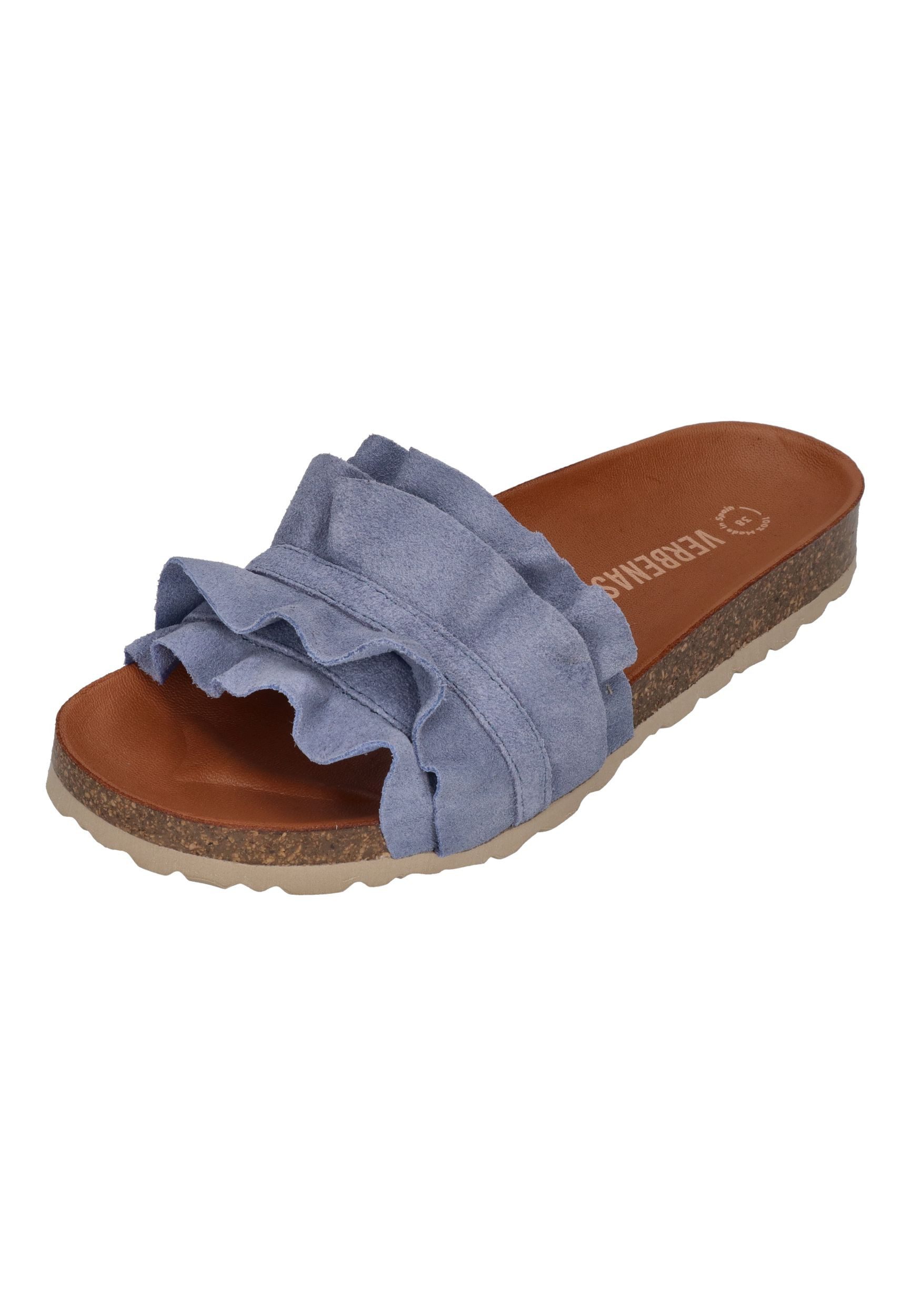 VERBENAS ROCIO serraje volante Pantolette Sea