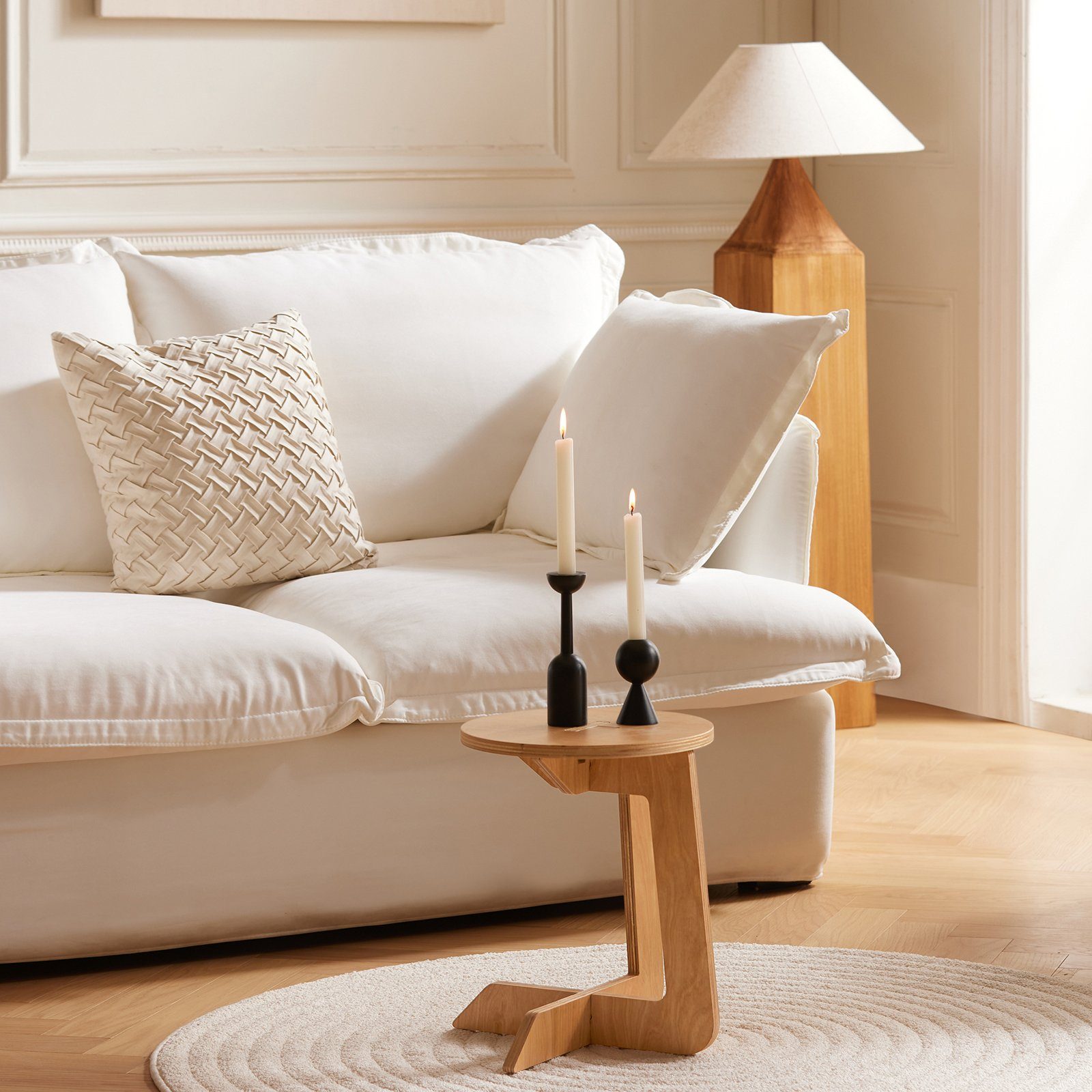 SoBuy Beistelltisch HFBT02, Couchtisch C-förmiger Fuß günstig online kaufen