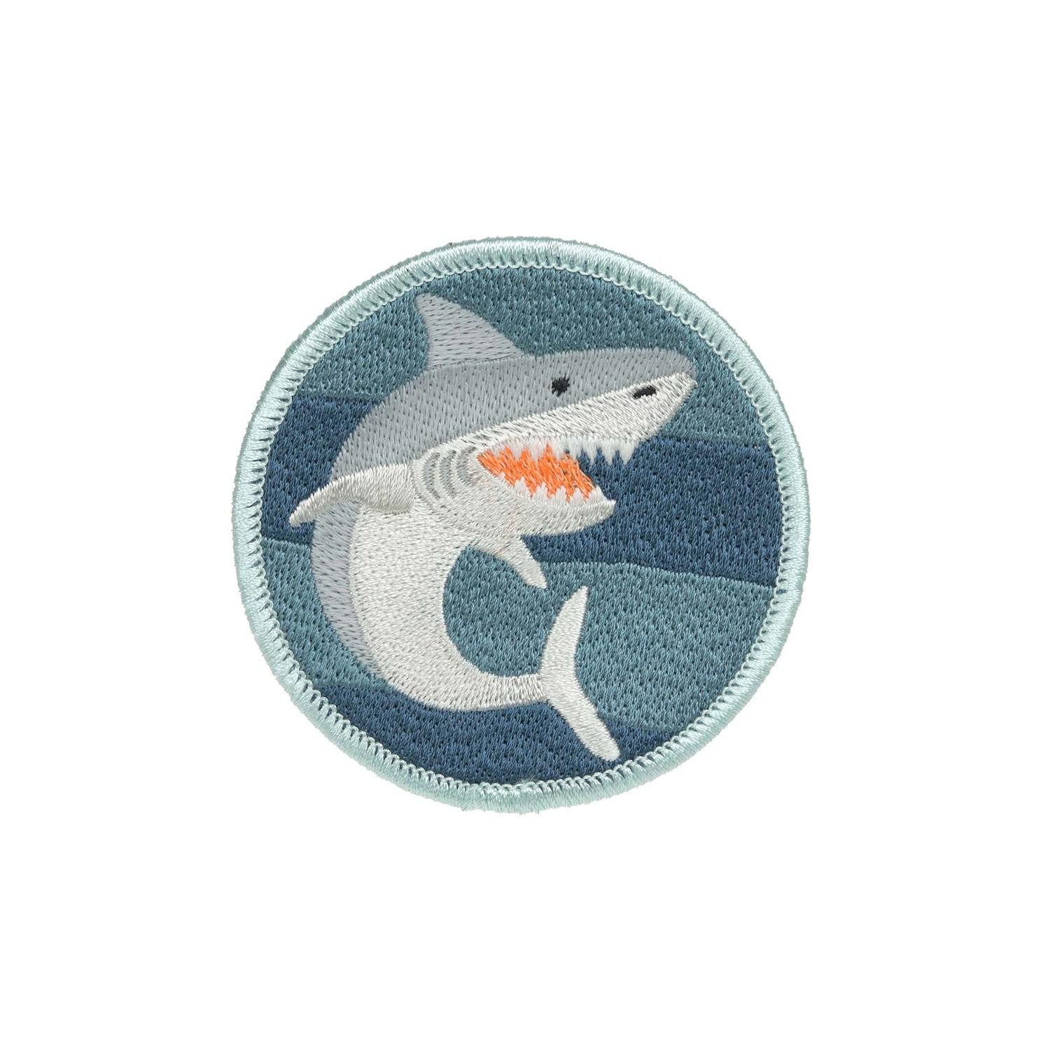 LÄSSIG Schulranzen Lässig Anhänger & Patches - Schul Set Unique, Shark (Ocean Edition)