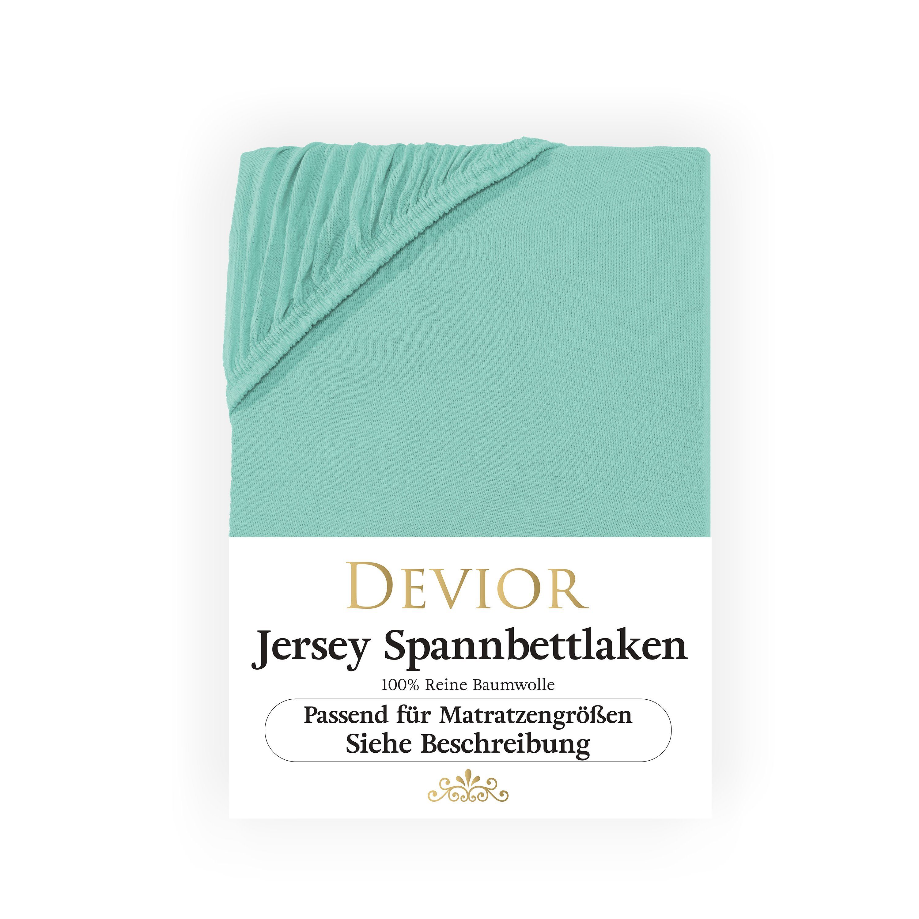 Devior Spannbettlaken Spannbetttuch Bettlaken Spannbetttücher Leintuch günstig online kaufen
