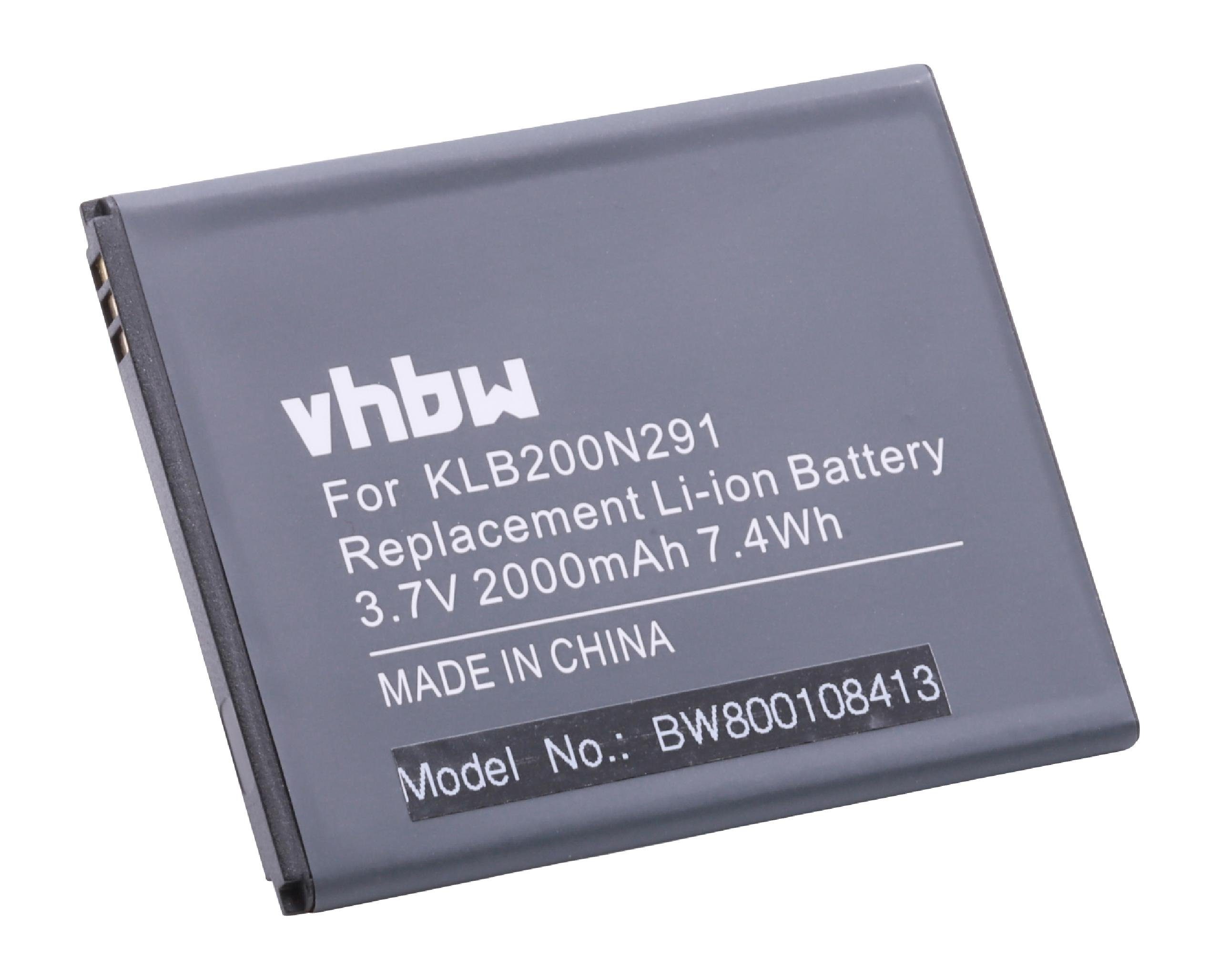 vhbw Smartphone-Akku passend für Konka L826, V987 Mobilfunk (2000mAh, 3,7V, Li-Ion) 2000 mAh ...