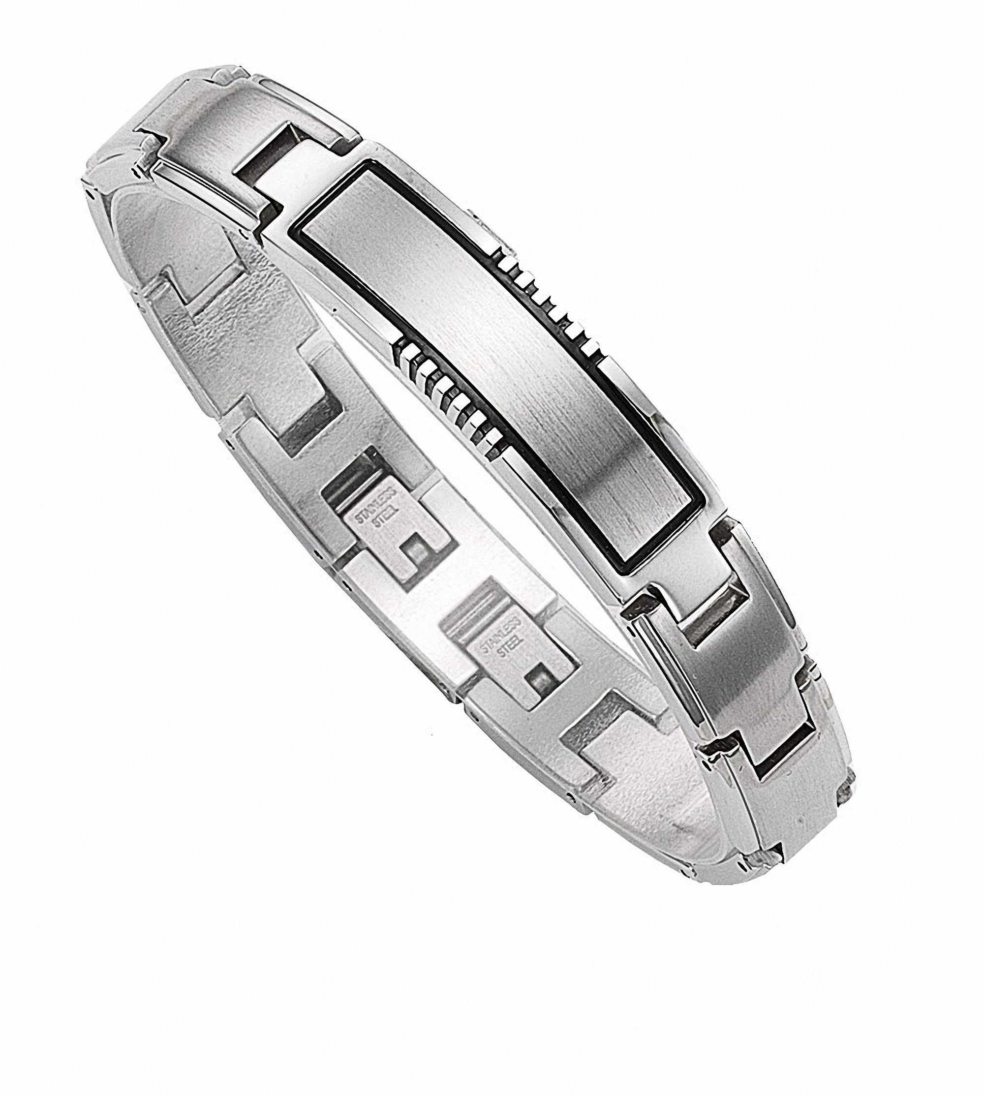 Exquisites Design Adelia´s Edelstahlarmband Edelstahl Armband 21 für Herren cm, Edelstahlschmuck