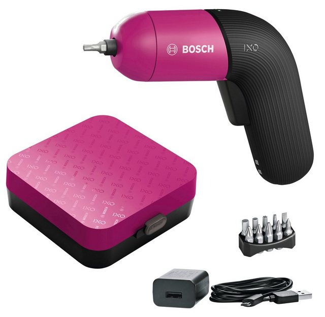 BOSCH Akku-Bohrschrauber IXO Colour Edition, 3,6 V, inkl. 10-tlg. Bit-Set, Akku und Ladegerät