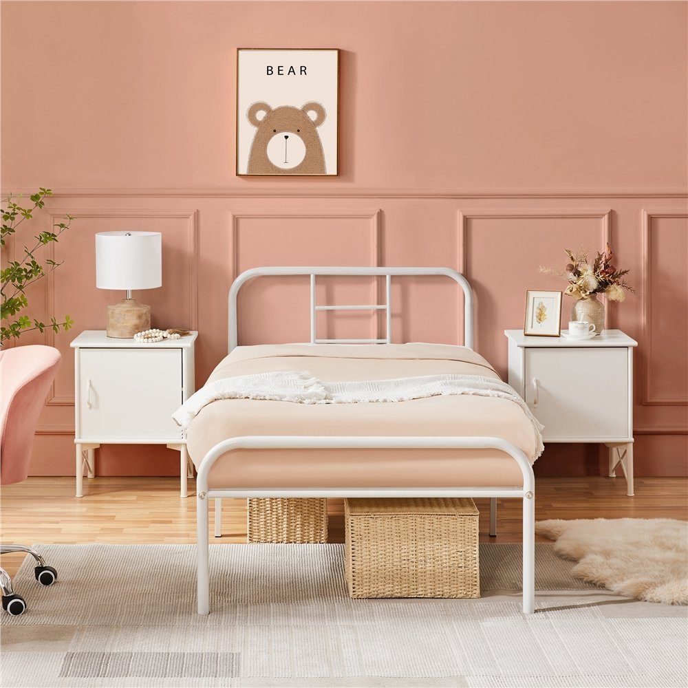 Yaheetech Bettgestell Metallbett Bettrahmen, Einzelbett/Doppelbett günstig online kaufen