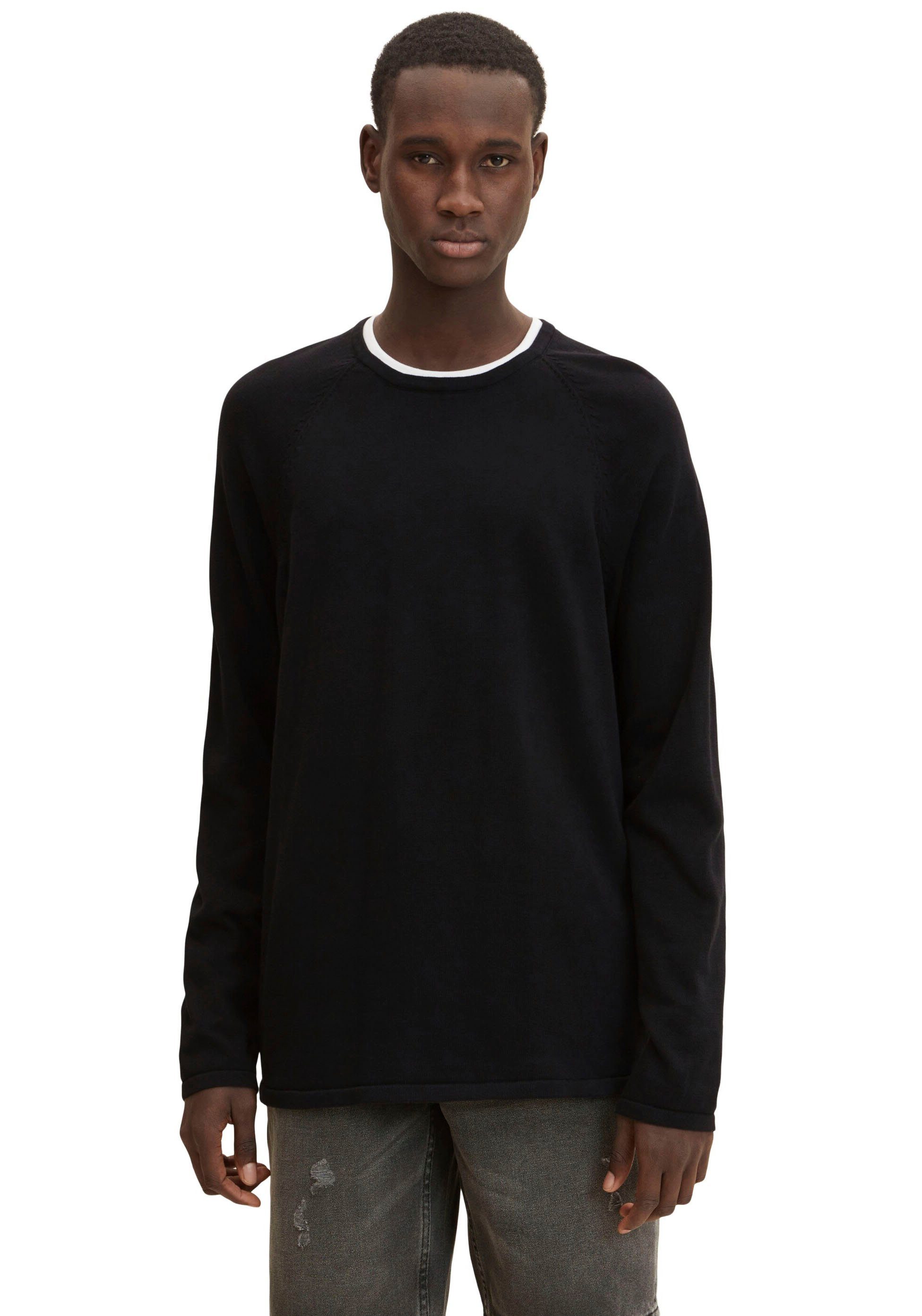 Strickpullover Tom Tailor Denim Herren Rundhalspullover