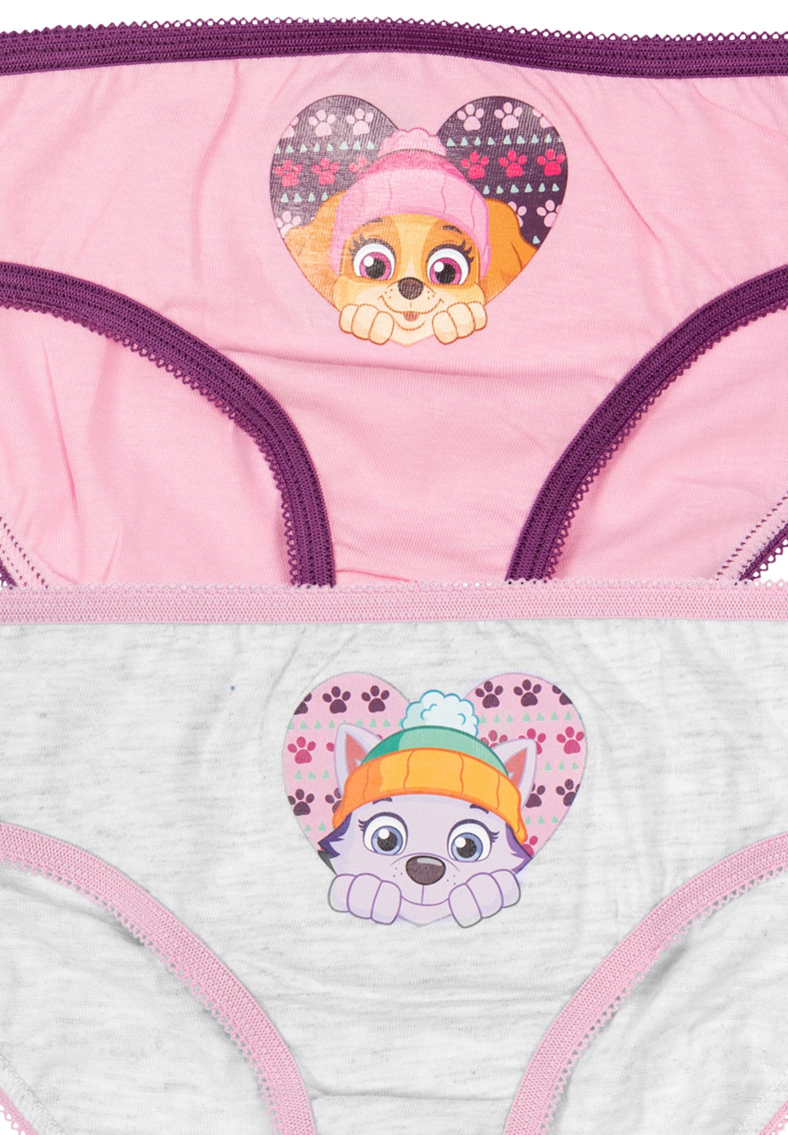 United Labels® Panty Paw Patrol - Herz mit Pfoten - Everest, Skye (2er Pack)