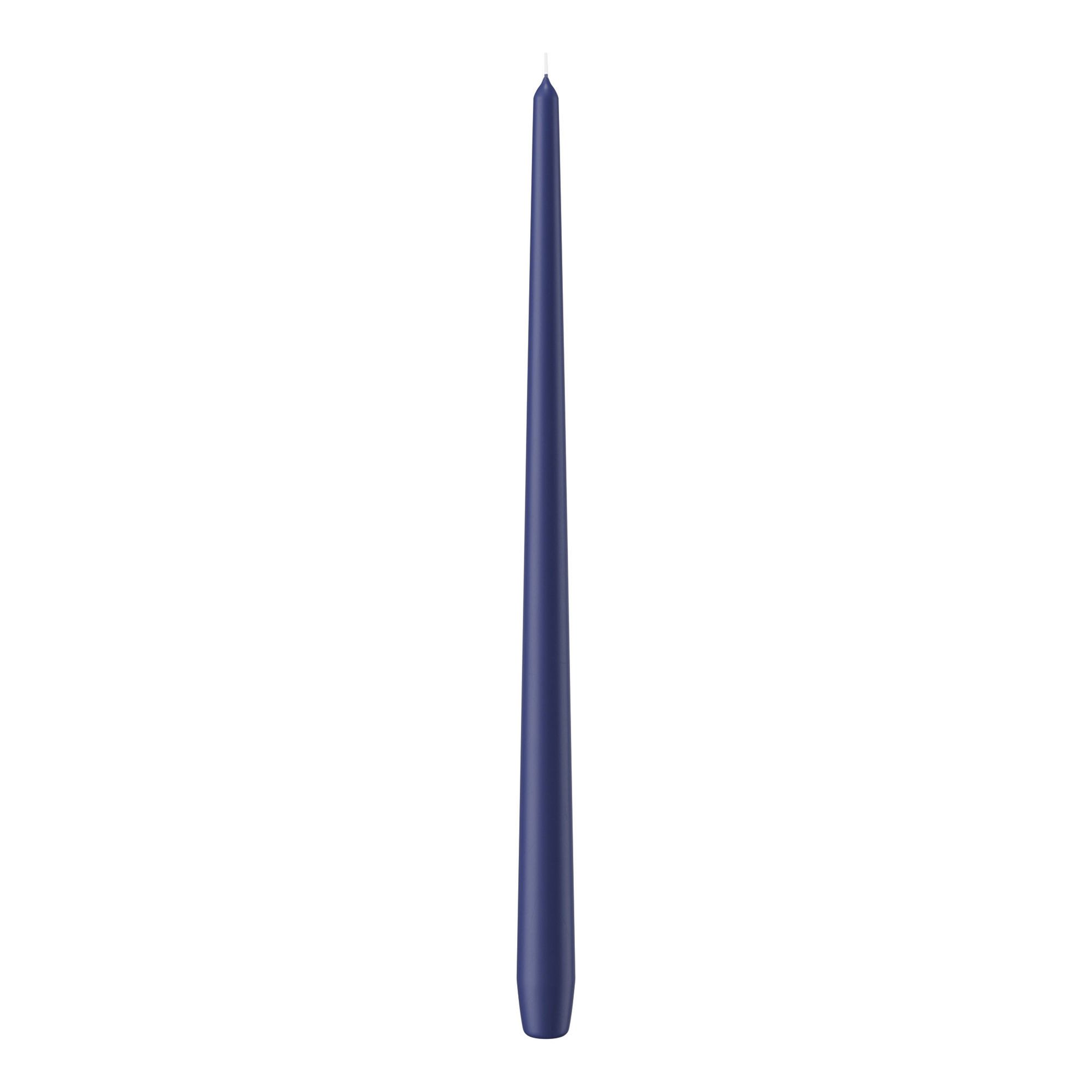 Wiedemann Kerzen Spitzkerze Spitzkerzen durchgefärbt Dunkelblau 400 x Ø 25 mm, 6 Stück