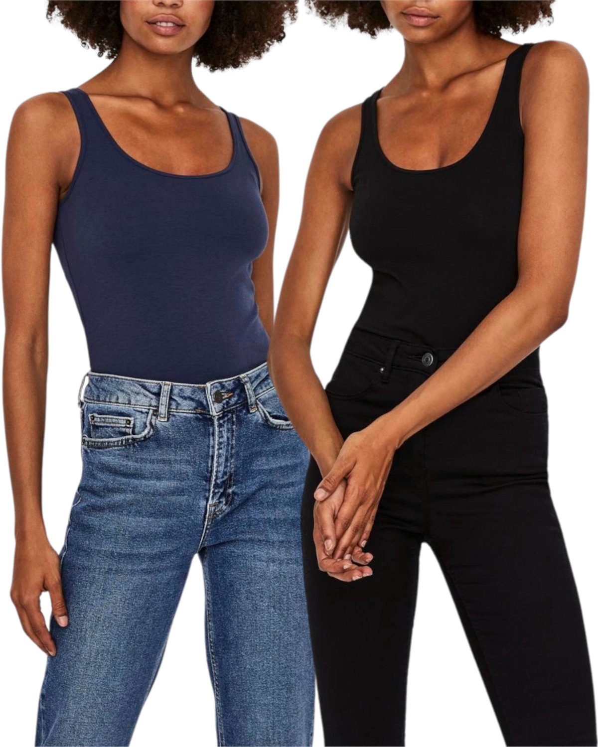 Vero Moda Tanktop (Set, 2er-Pack) Basic Shirt im Doppelpack günstig online kaufen