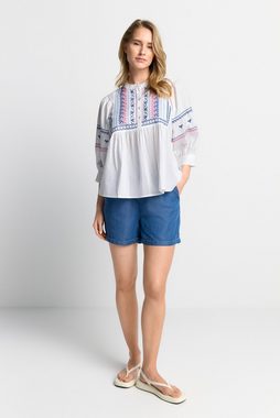 Rich & Royal Klassische Bluse blouse with embroidery organic
