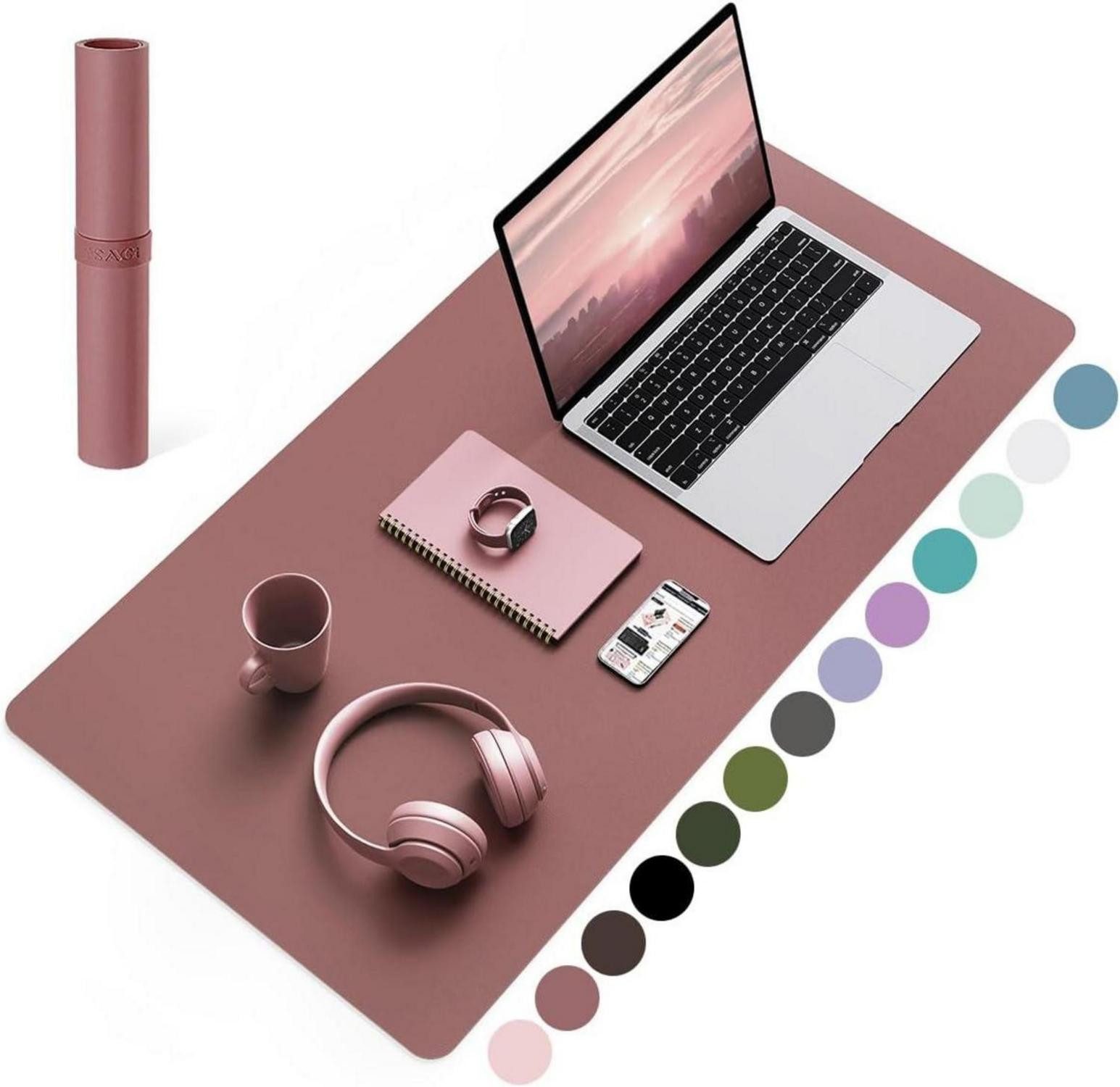 Mauspad Schreibtischunterlage Mauspad Leder Wildleder Office Mousepad Büro
