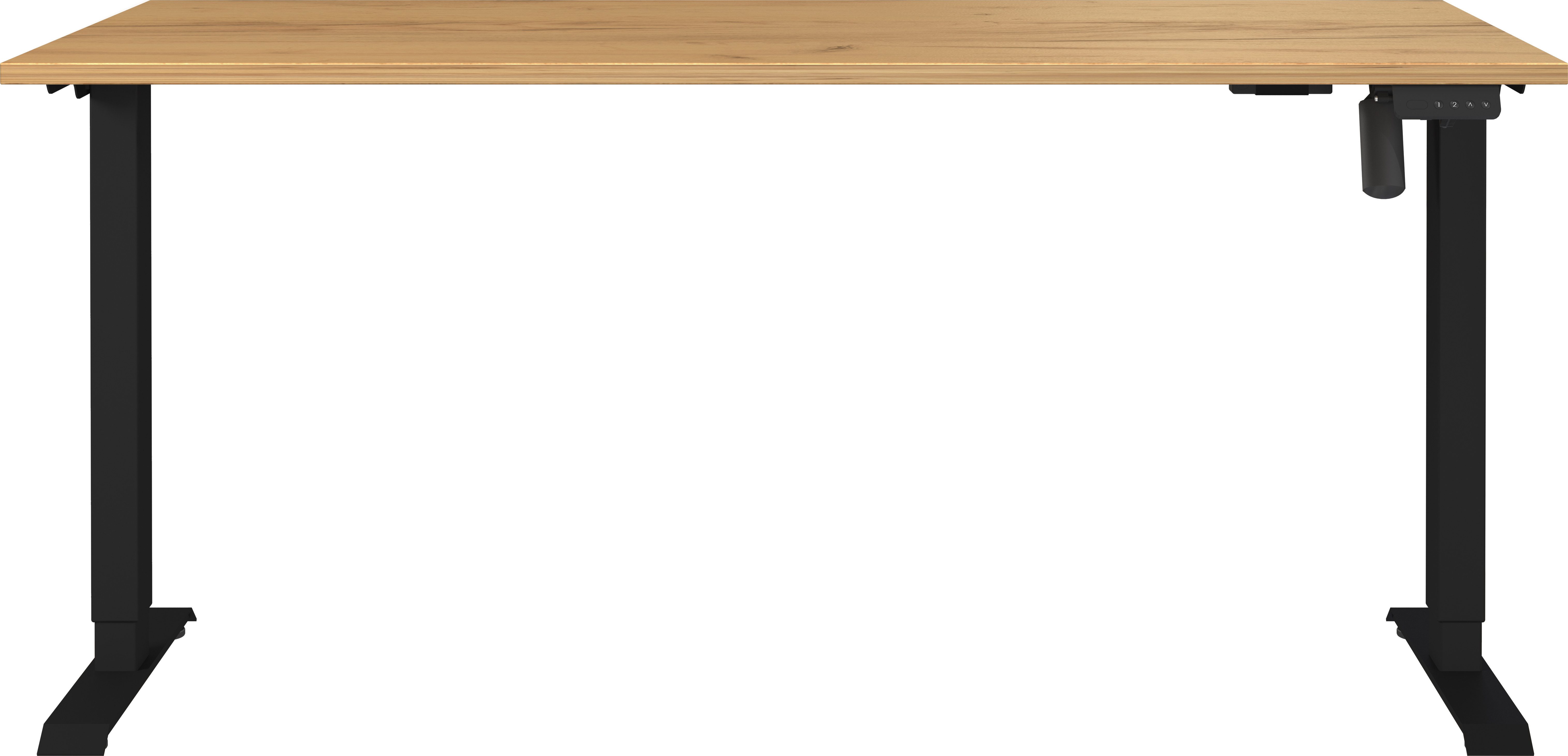 GERMANIA Schreibtisch Boras, elektrisch höhenverstellbar, Breite 120/140/16 günstig online kaufen