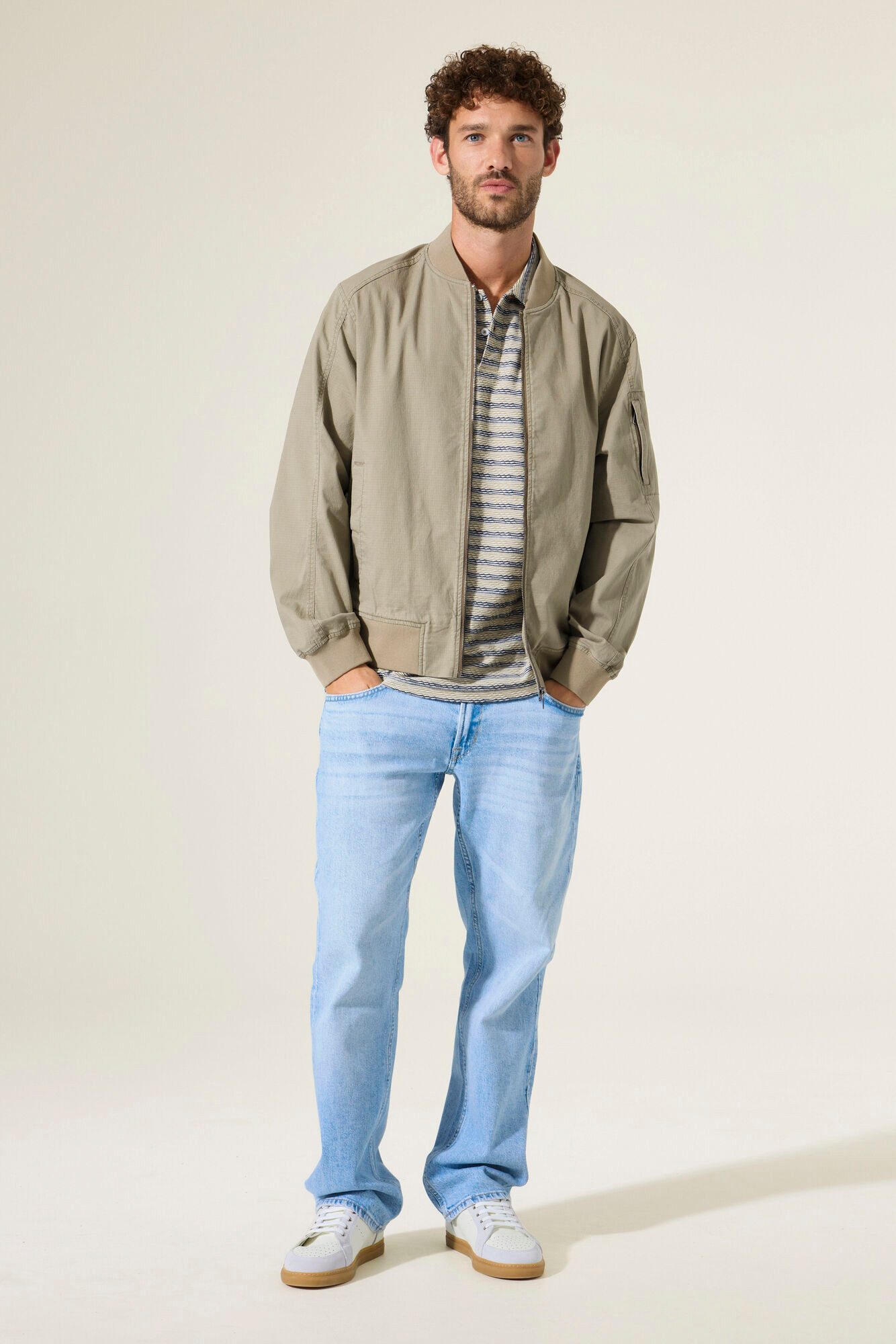 Garcia Blouson Garcia Herren Sommerjacke - olive (1-St)