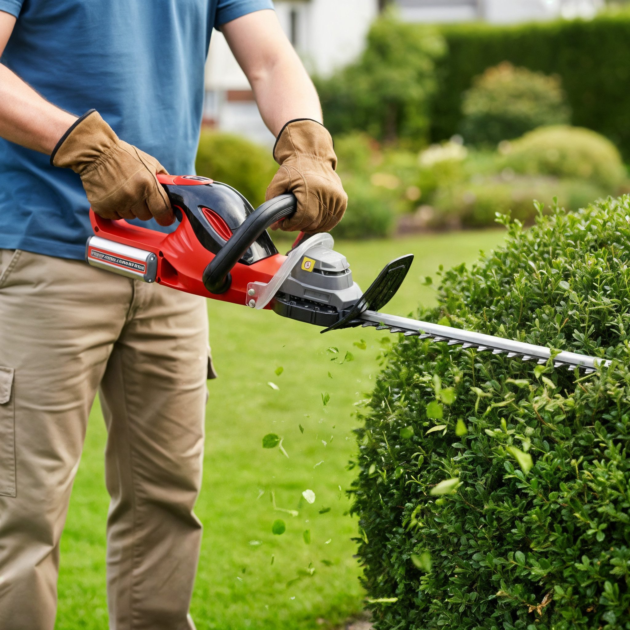 Hecht Akku-Heckenschere 45 cm Schnittlänge, Diamant geschliffen, Akku-Serie 6020, 20 V 2,5 Ah, 1,9 kg