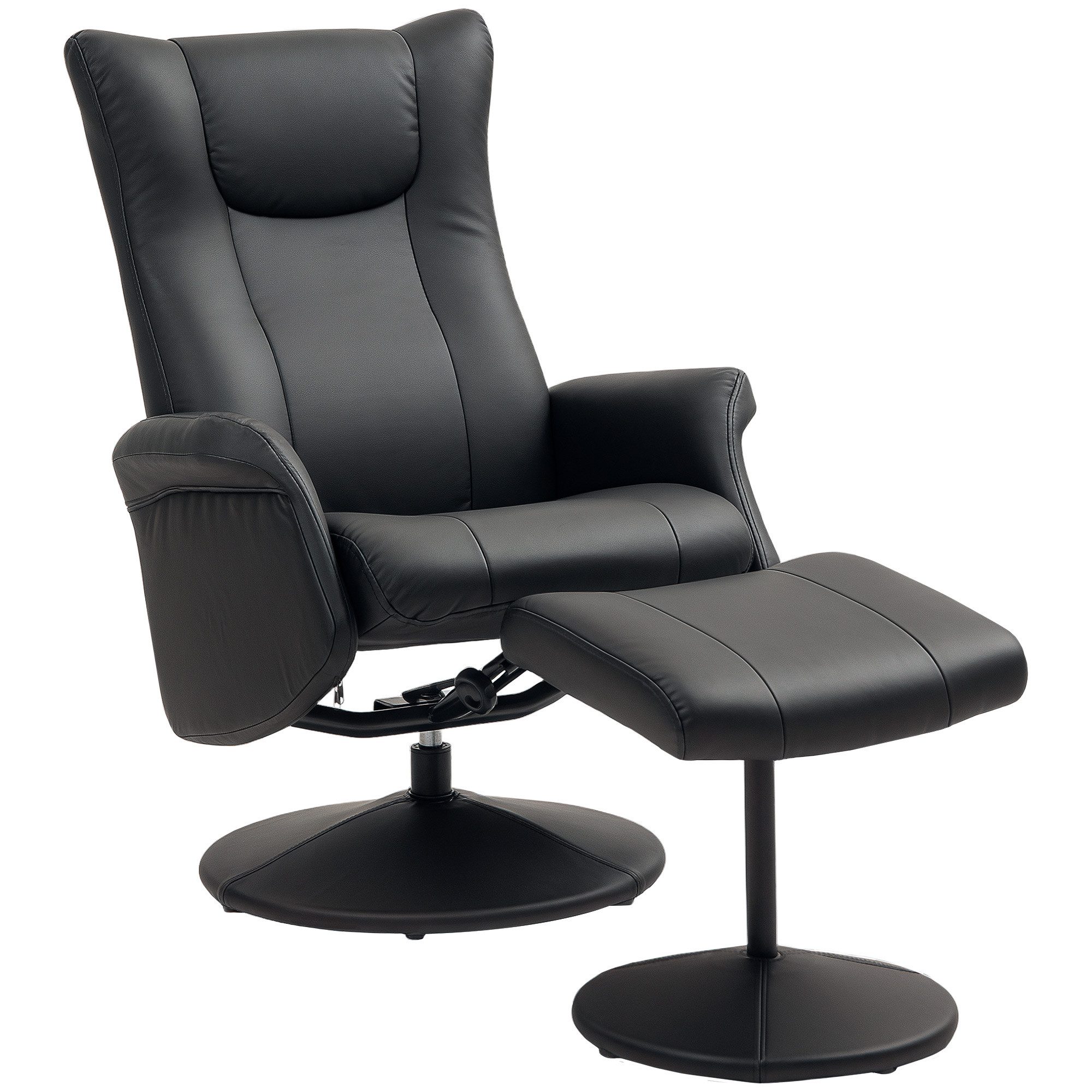 HOMCOM Relaxsessel mit Hocker 360°Drehbar TV-Sessel günstig online kaufen