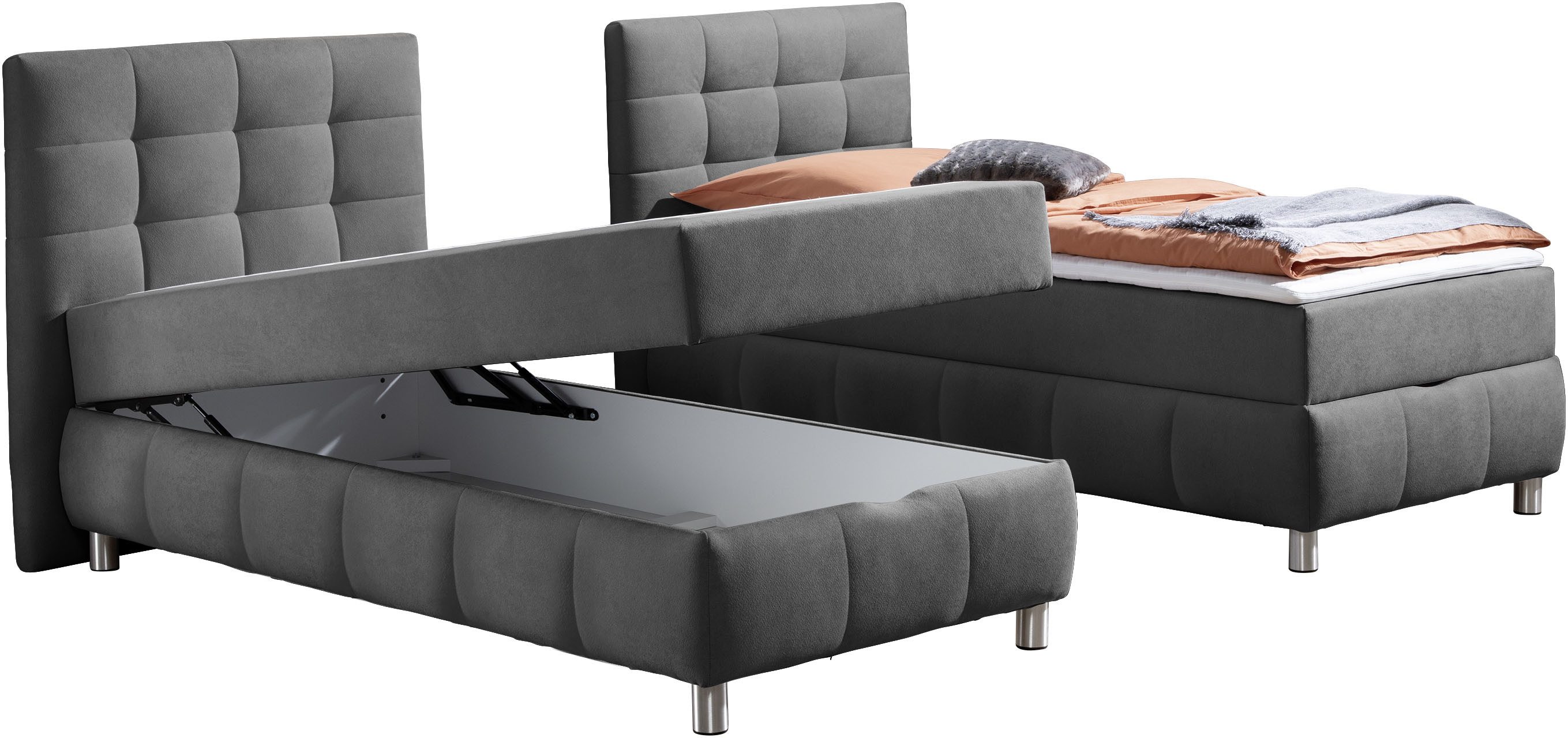 Home affaire Boxbett Marvao inkl. Bettkasten und Topper, Boxbett mit Bettkasten, inkl. Topper – Bild 5 von 5