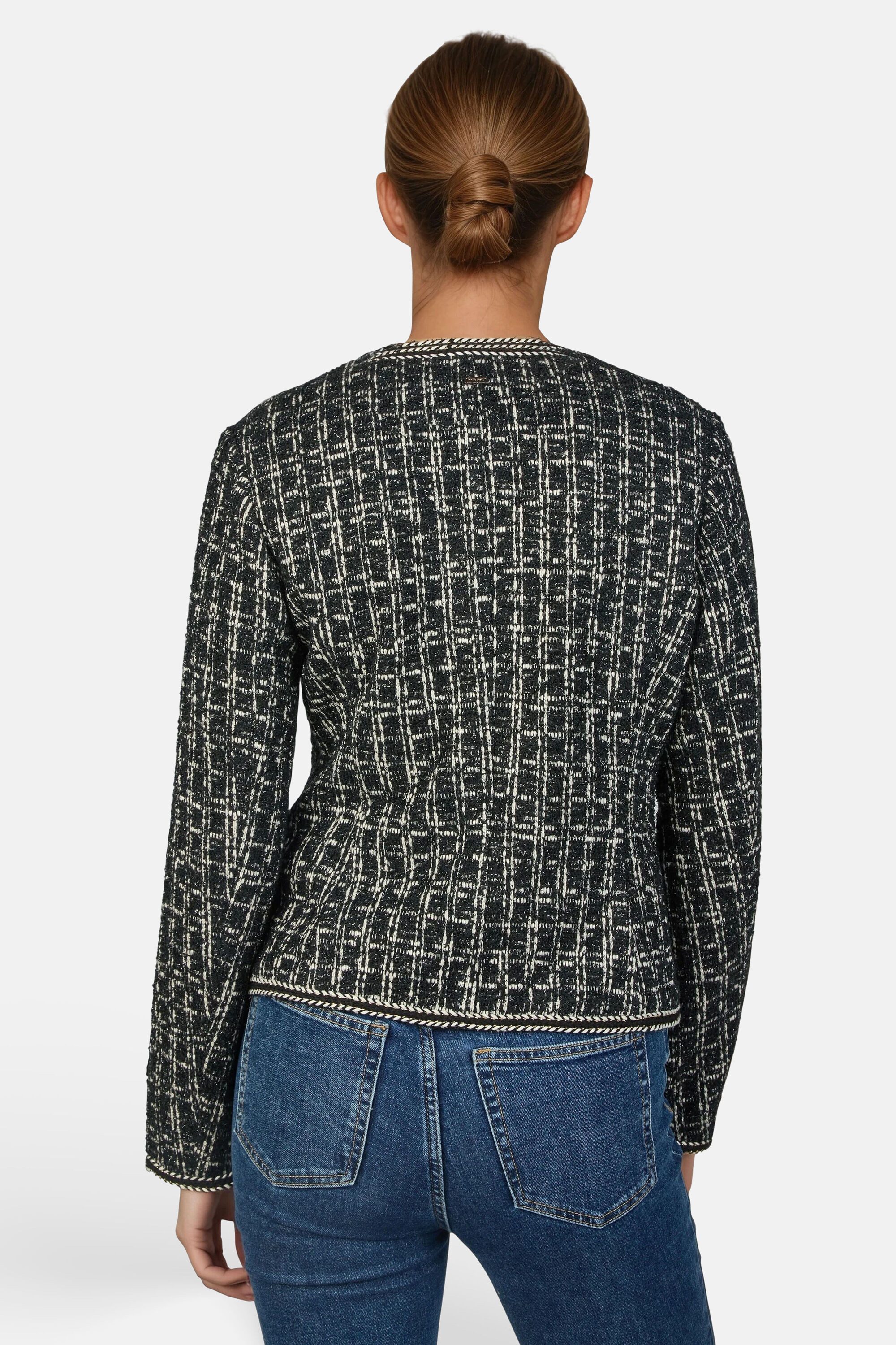 White Label Blouson (1-St) mit Zierband und Schmuckknöpfen aus Metall