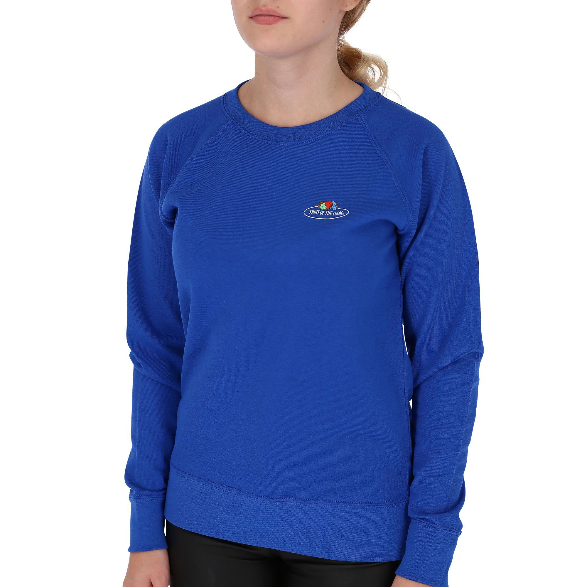 Fruit of the Loom Sweatshirt leichtes Damen Sweatshirt mit Vintage-Logo royal