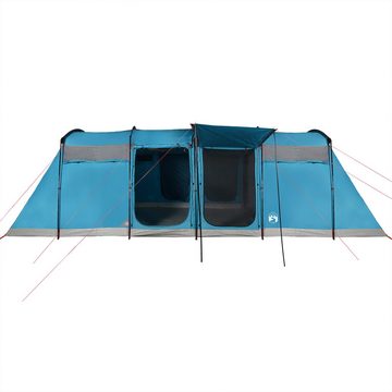 vidaXL Kuppelzelt Zelt Campingzelt Tunnelzelt Familienzelt 10 Personen Blau Wasserdicht